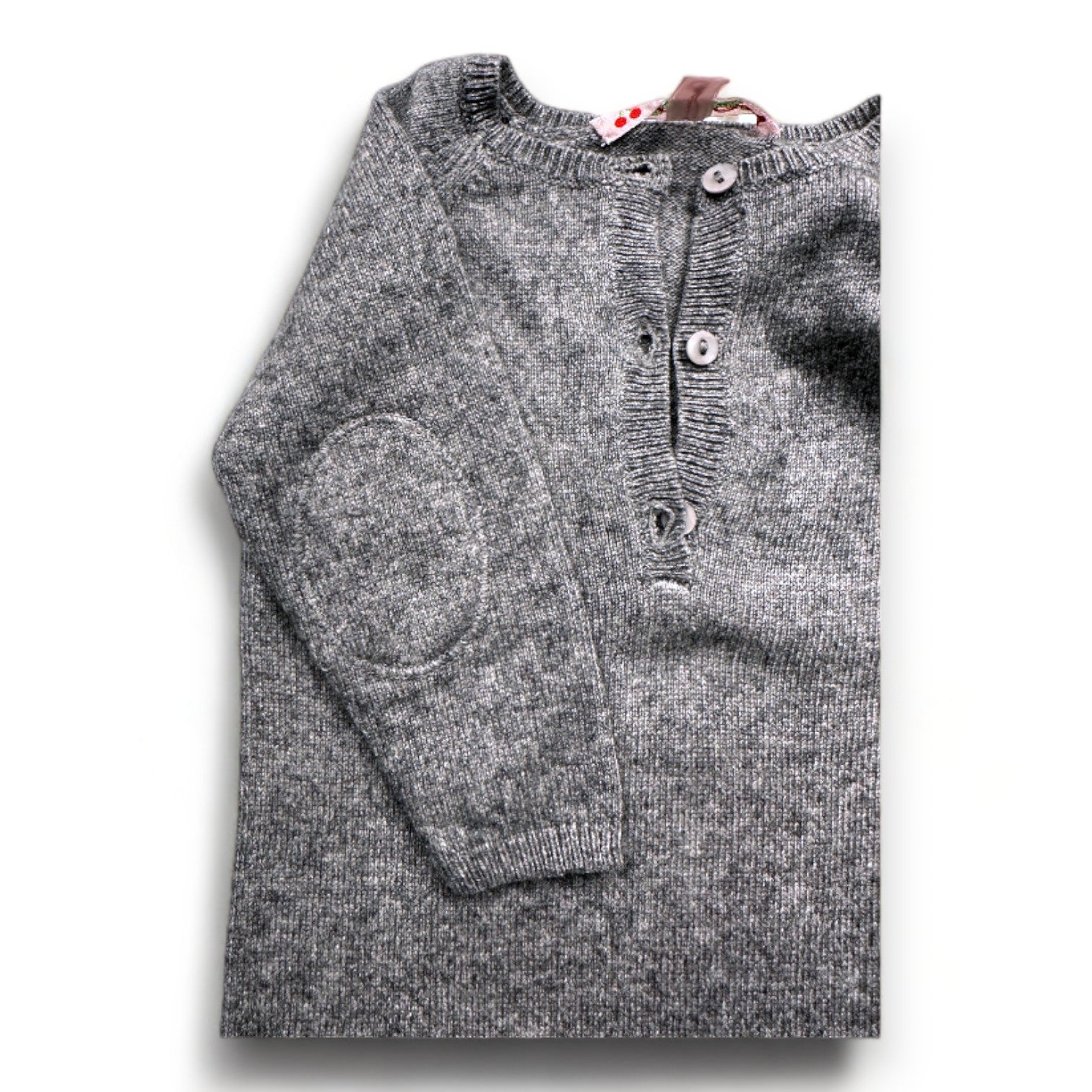 BONPOINT - Grauer Kaschmir-Overall - 6 Monate