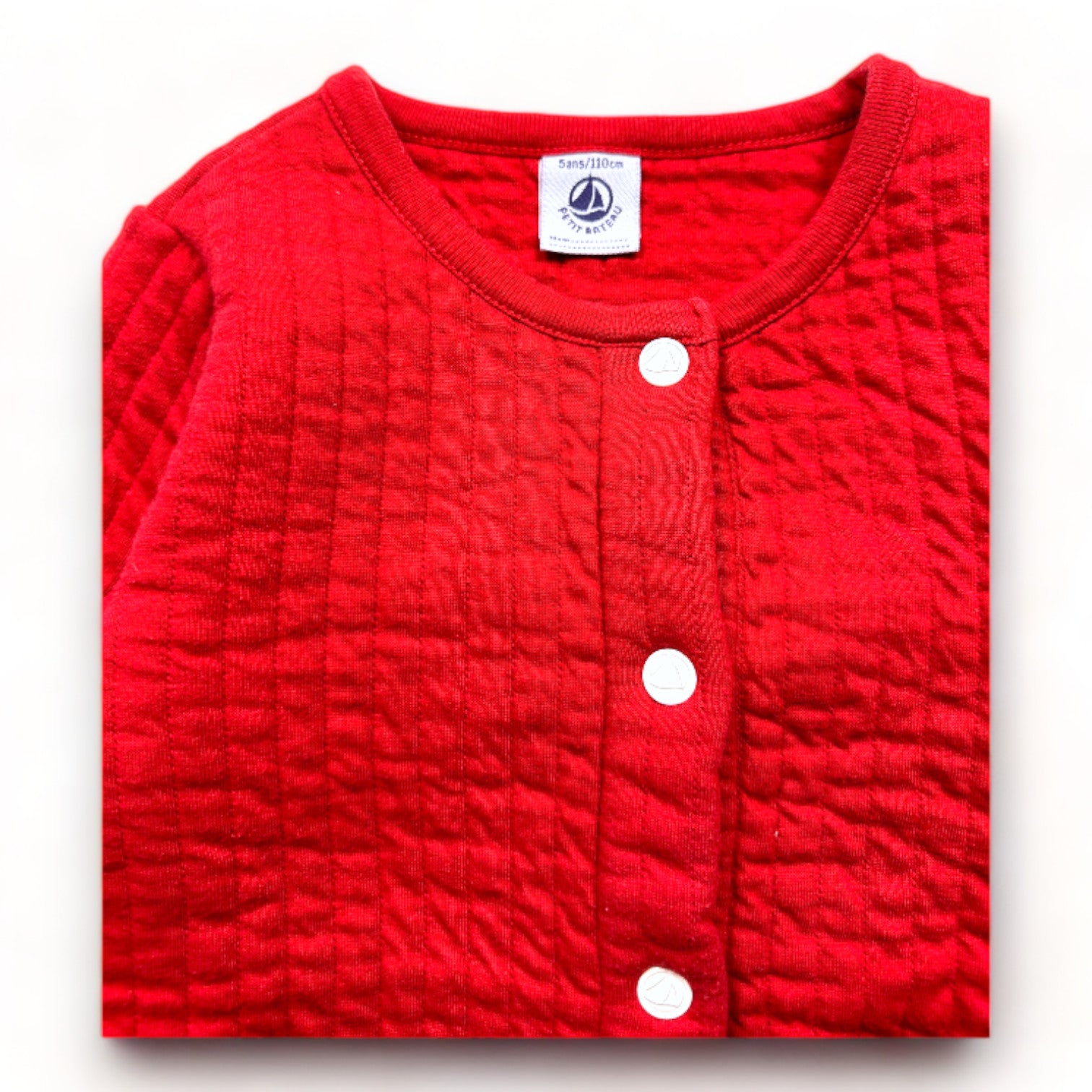 PETIT BATEAU - Rote Strickjacke - 5 Jahre