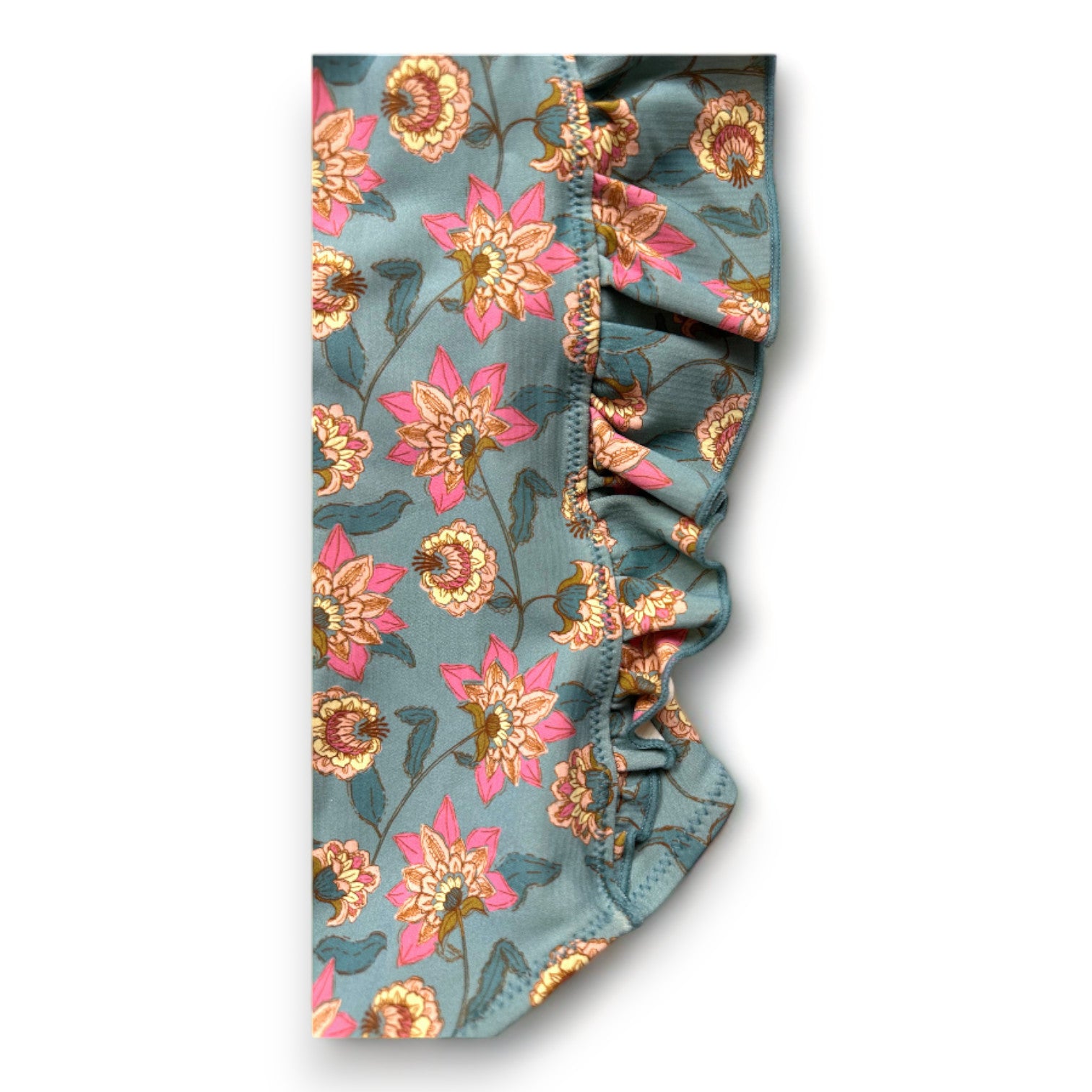 LOUISE MISHA - Blaues Set aus Badeanzug und Badekappe mit Blumenmuster - 3 Jahre