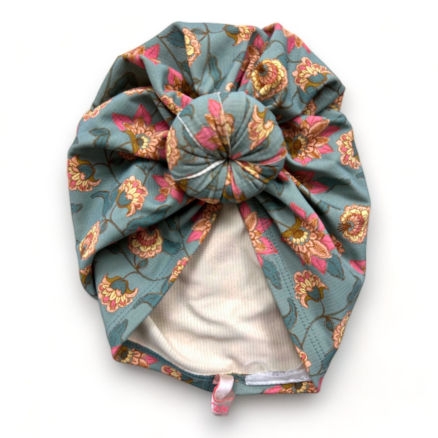 LOUISE MISHA - Blaues Set aus Badeanzug und Badekappe mit Blumenmuster - 3 Jahre