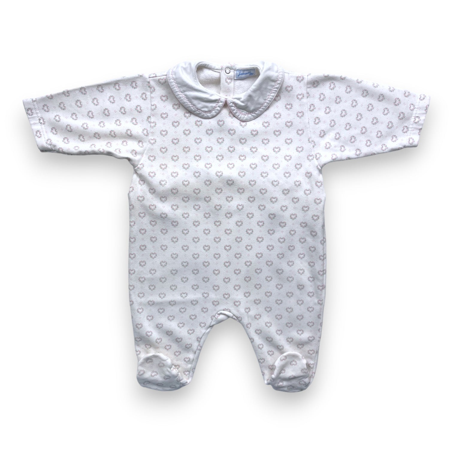 JACADI - White floral pajamas - 18 months
