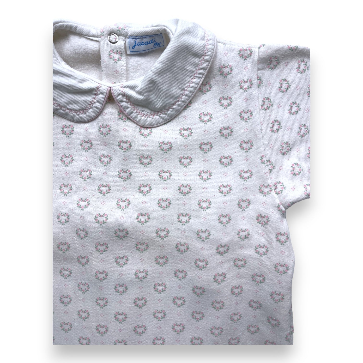 JACADI - White floral pajamas - 18 months