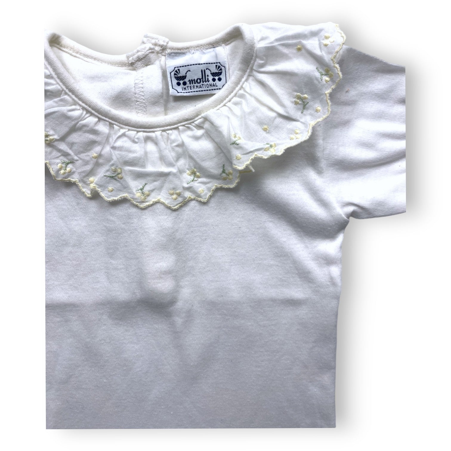 MOLLI - Body blanc à col brodé - 1 mois
