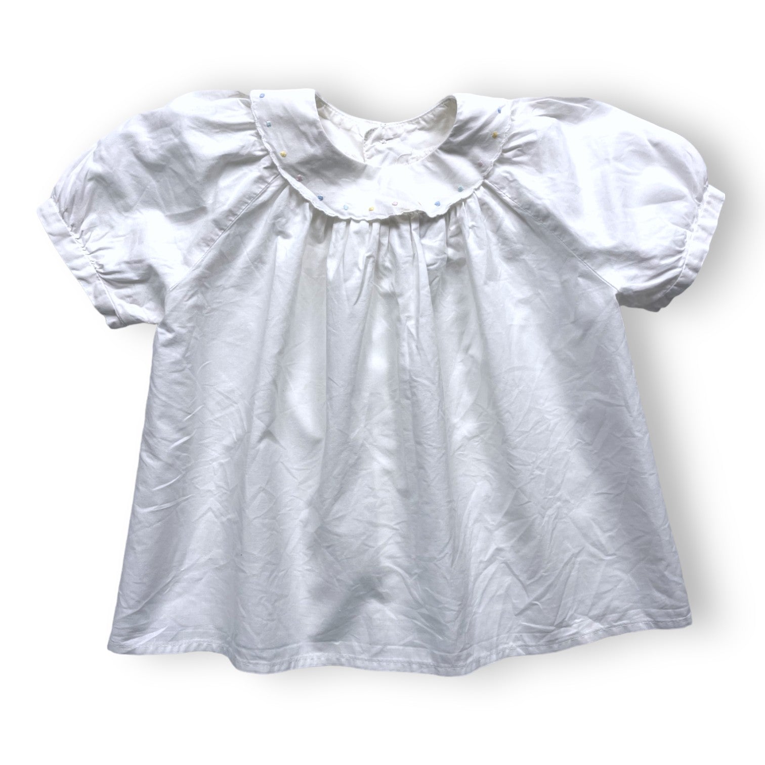 VINTAGE - Flared white blouse - 18 months