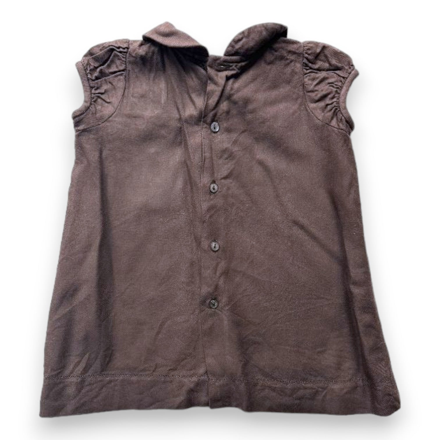 BONPOINT - Robe marron brodée main - 6 mois