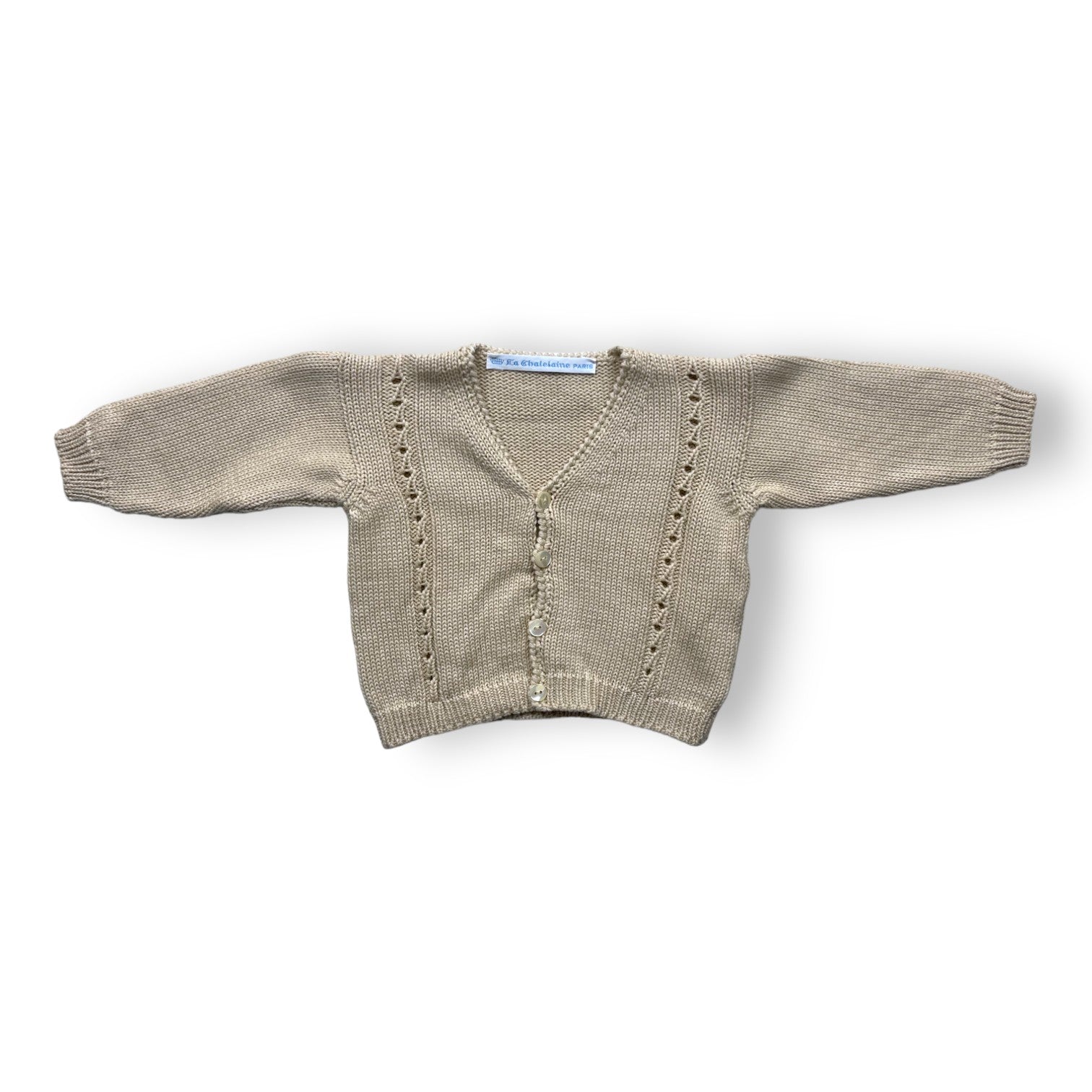 LA CHATELAINE - Cardigan beige - 3 mois