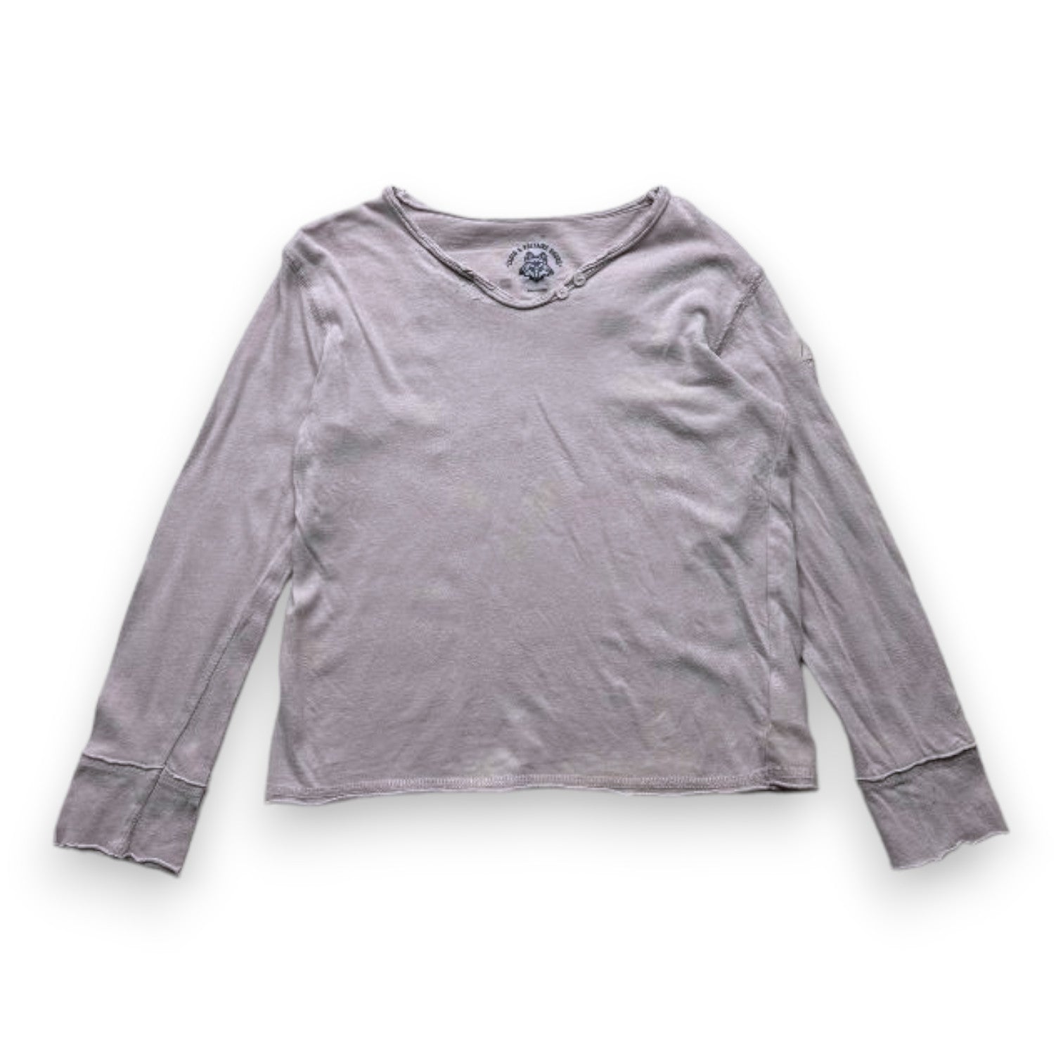 ZADIG & VOLTAIRE - Grey long-sleeved T-shirt with print on the back - 8 years