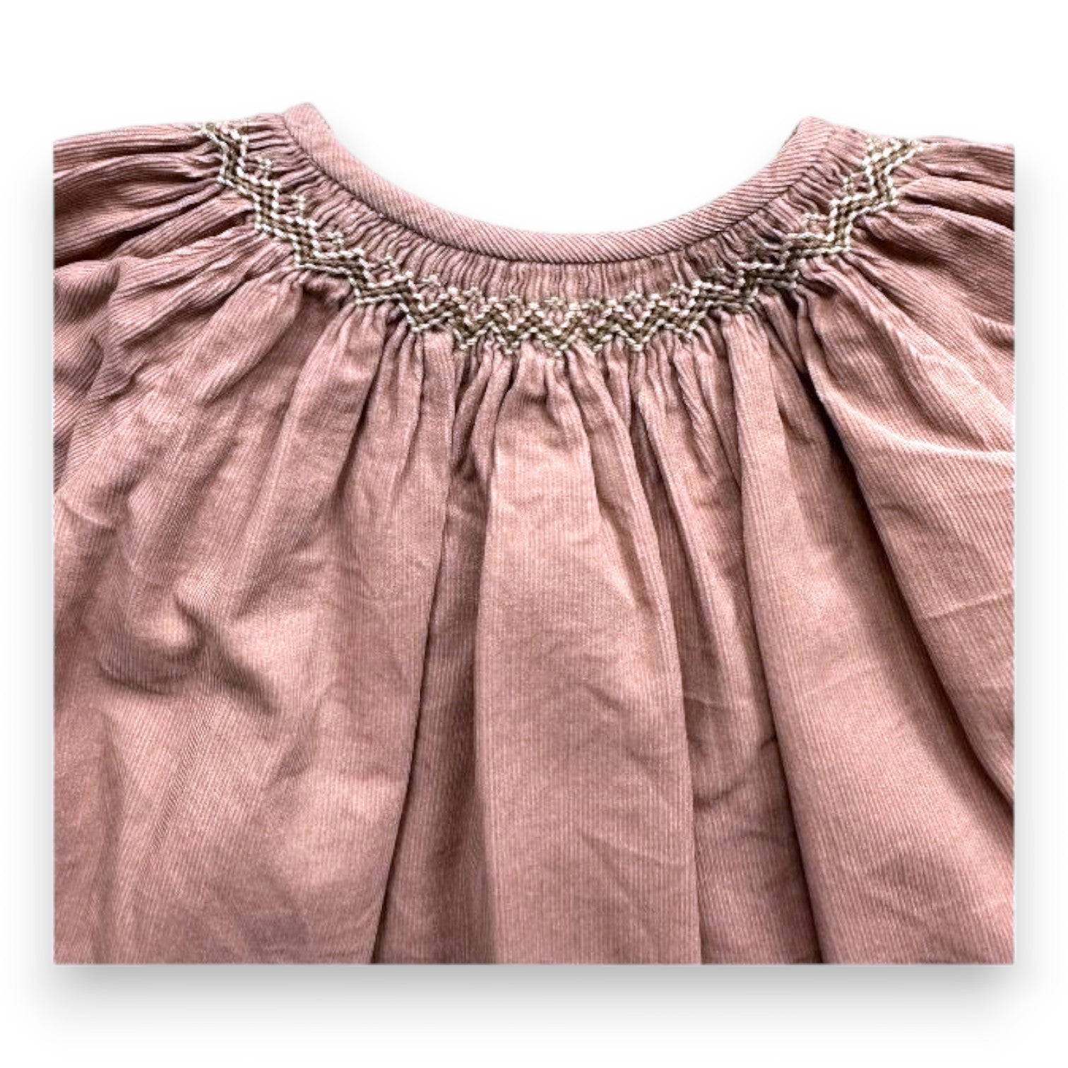 BONPOINT - Blouse rose avec broderies - 3 mois