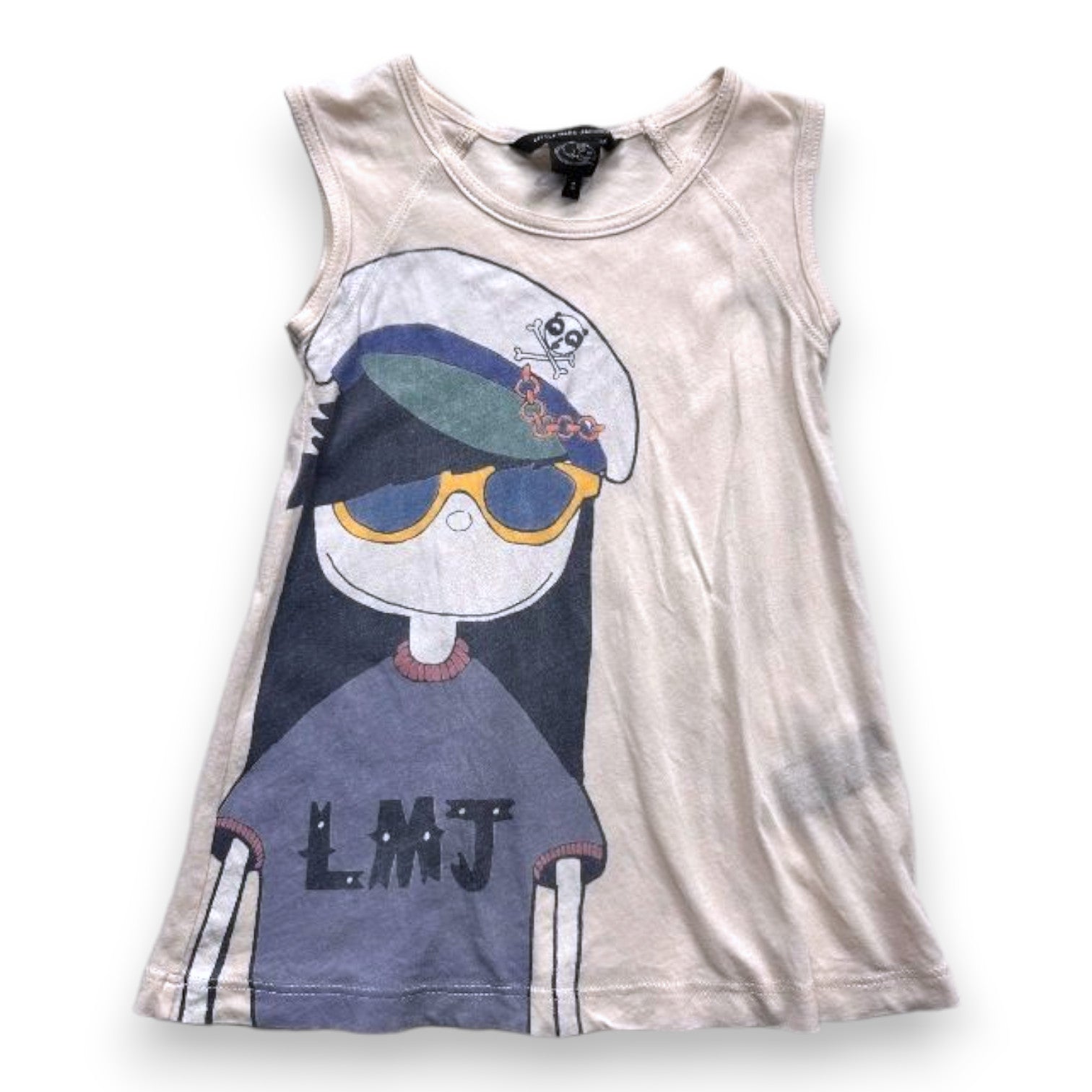 LITTLE MARC JACOBS - Robe crème avec imprimé - 2 ans