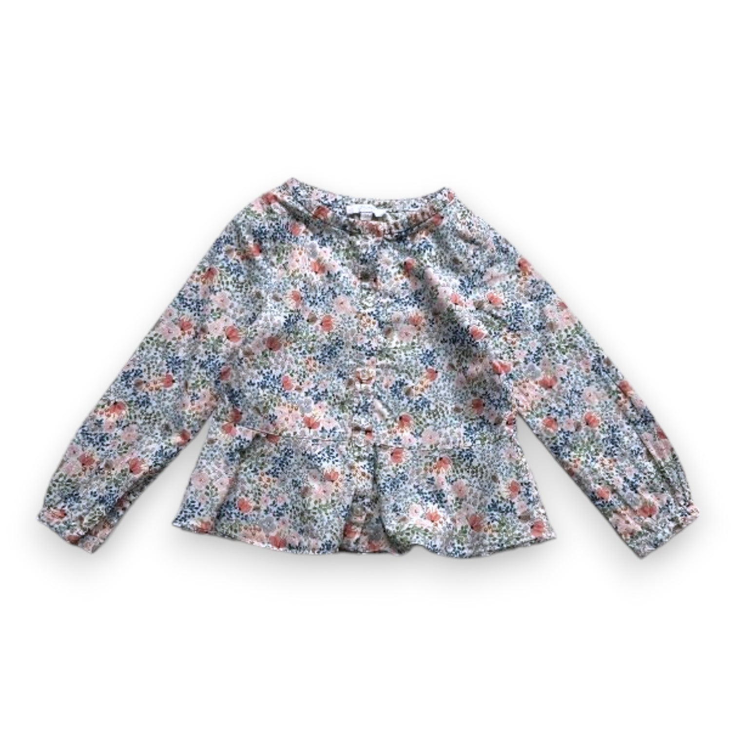 JACADI - Chemisier blanc à fleurs - 3 ans