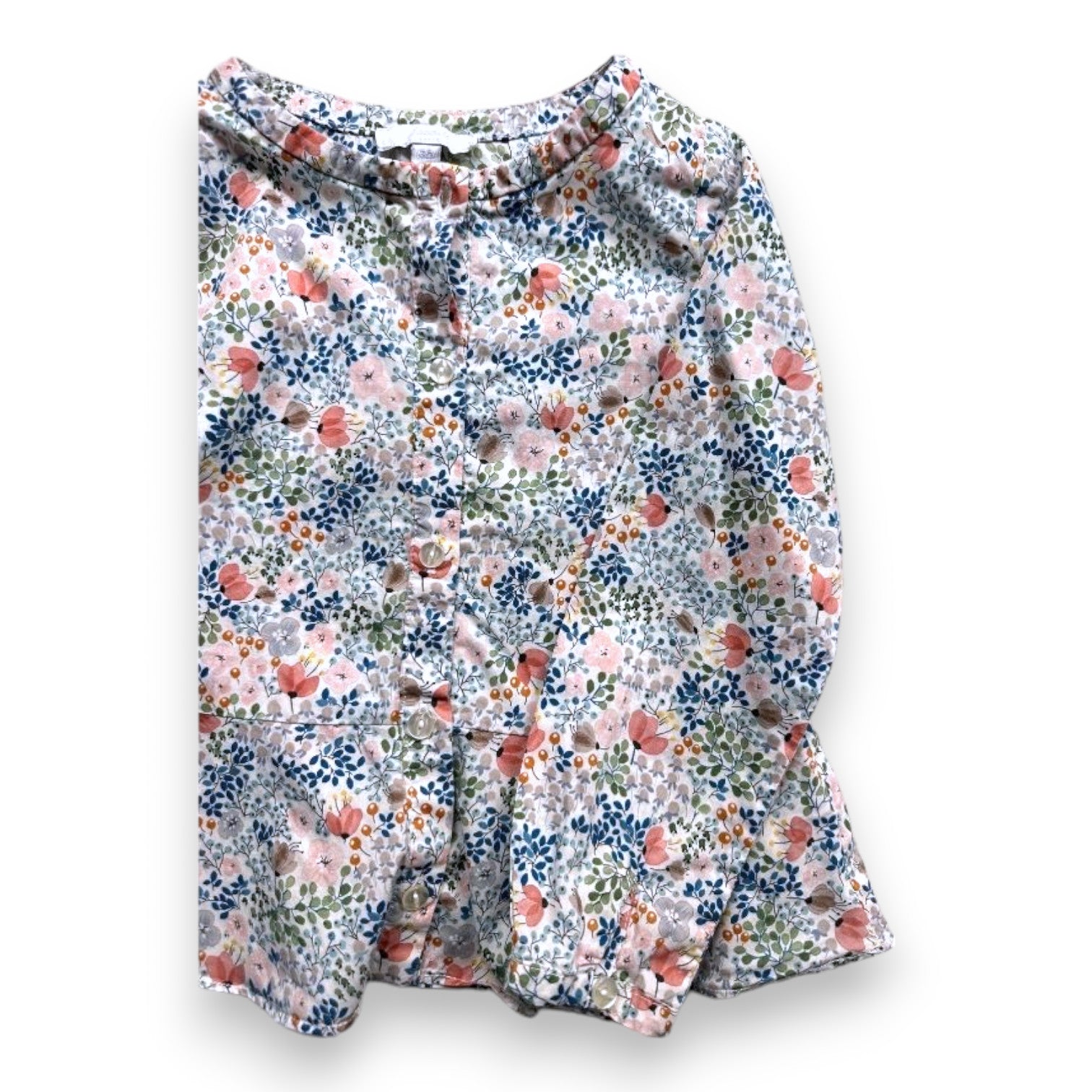 JACADI - Chemisier blanc à fleurs - 3 ans