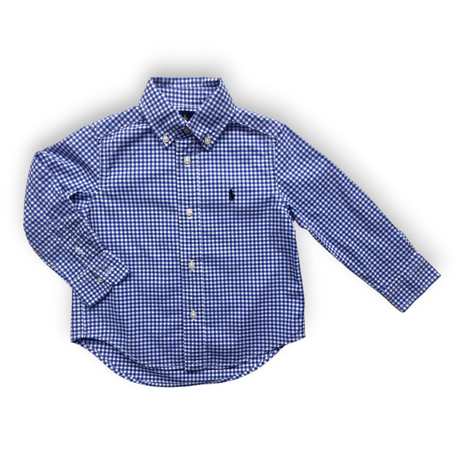 RALPH LAUREN - Blau kariertes Hemd - 2 Jahre