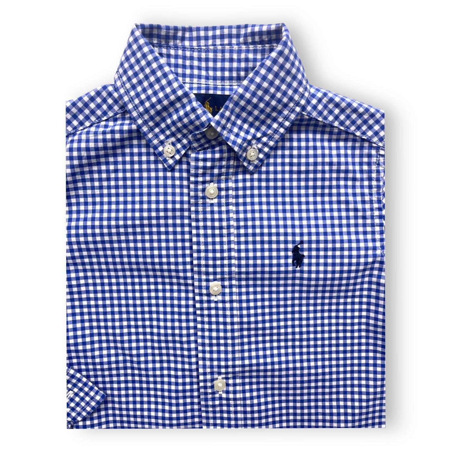 RALPH LAUREN - Blau kariertes Hemd - 2 Jahre