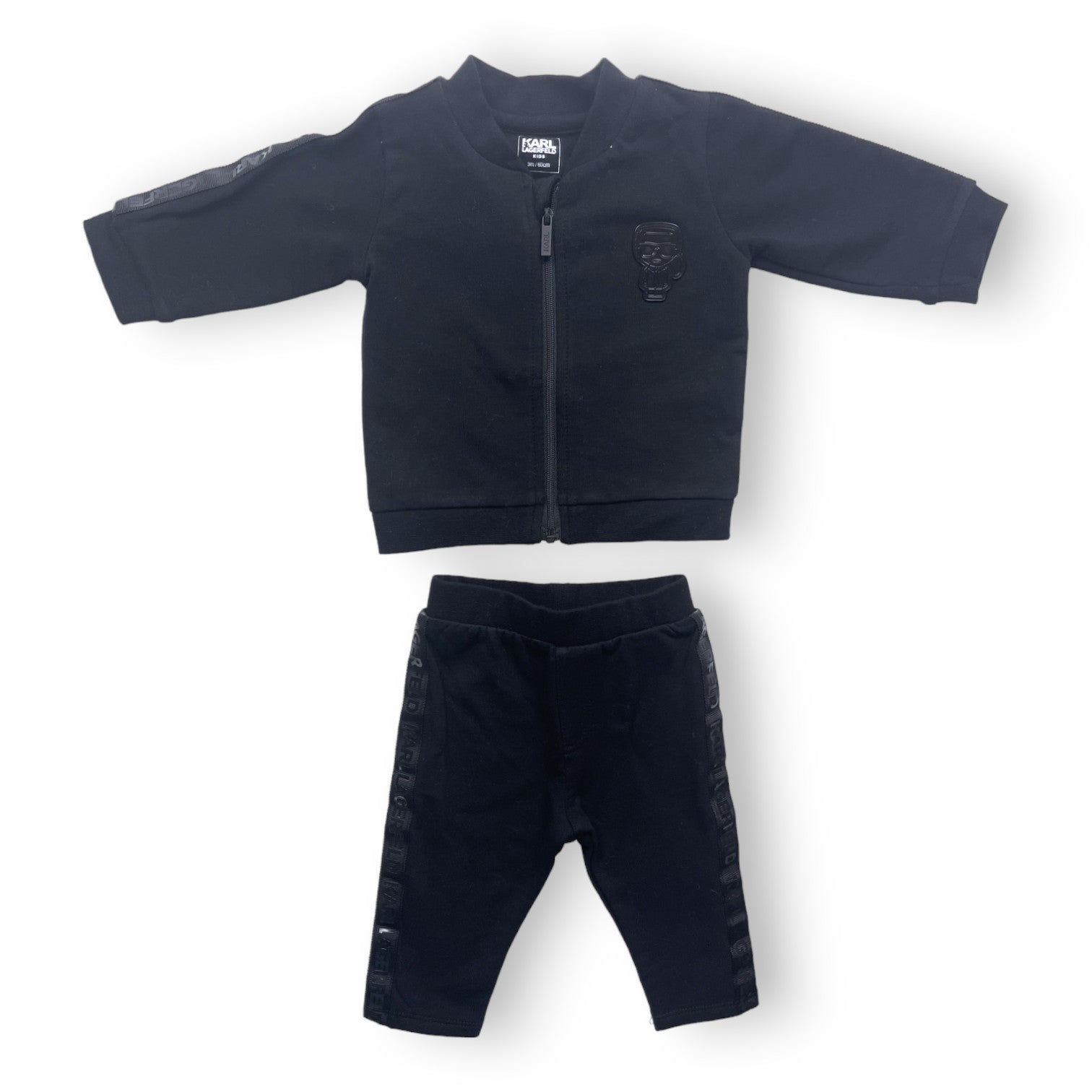 KARL LAGERFELD - Schwarzer Trainingsanzug (neu) - 3 Monate