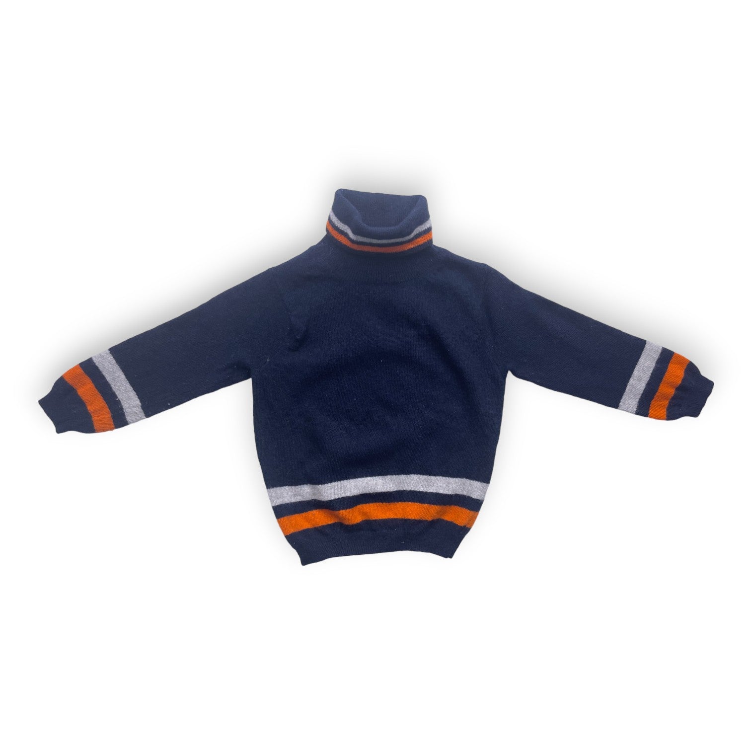 IL GUFO - Navy blue wool turtleneck - 2 years