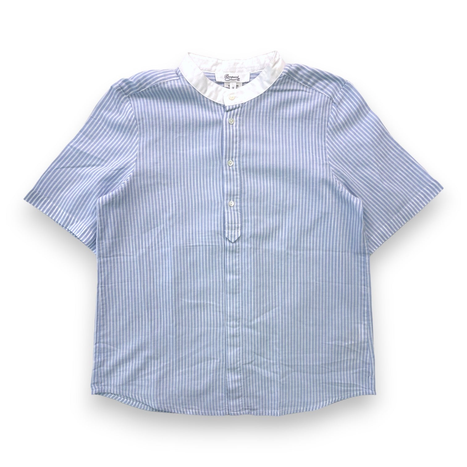 BONPOINT - Kurzarmhemd mit Streifen - 8 Jahre