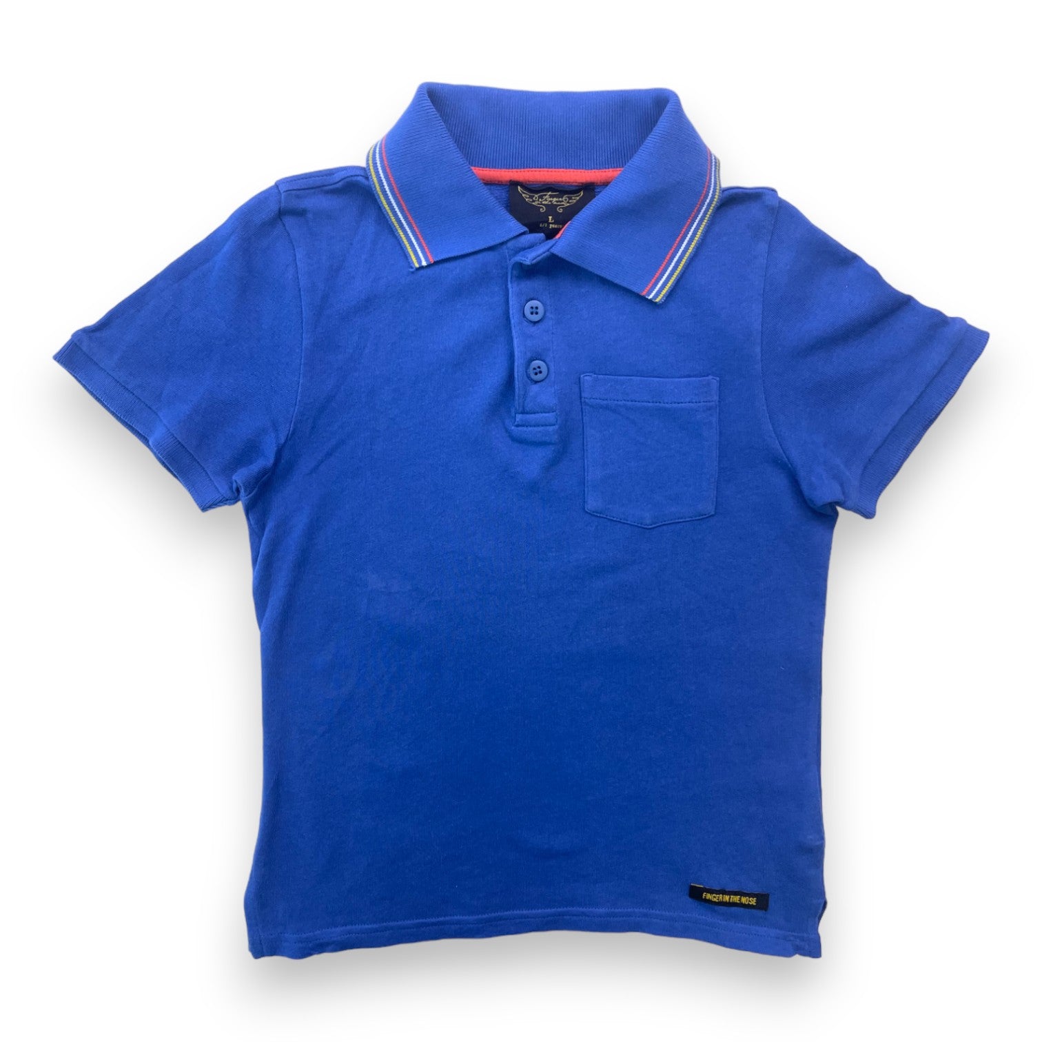 FINGER IN THE NOSE - Blaues Poloshirt - 6/7 Jahre