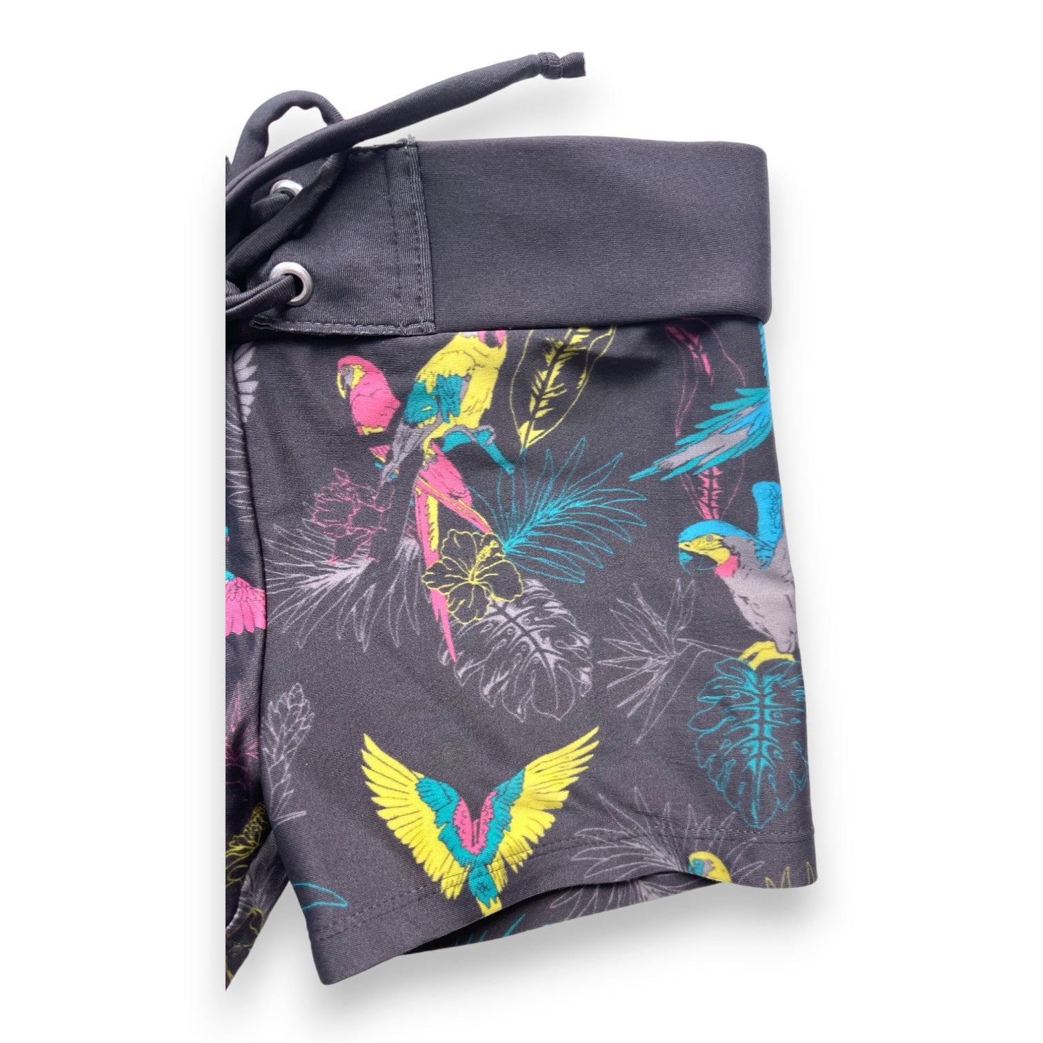 FINGER IN THE NOSE - Brauner Badeanzug mit Papageien-Print - 4/5 Jahre