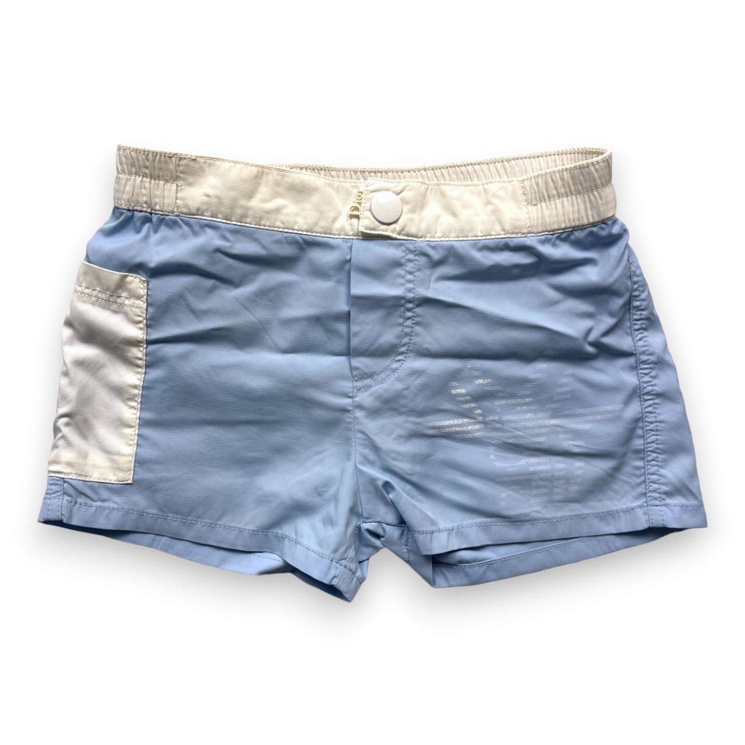 BABY DIOR - Blue and white swim shorts - 18 months