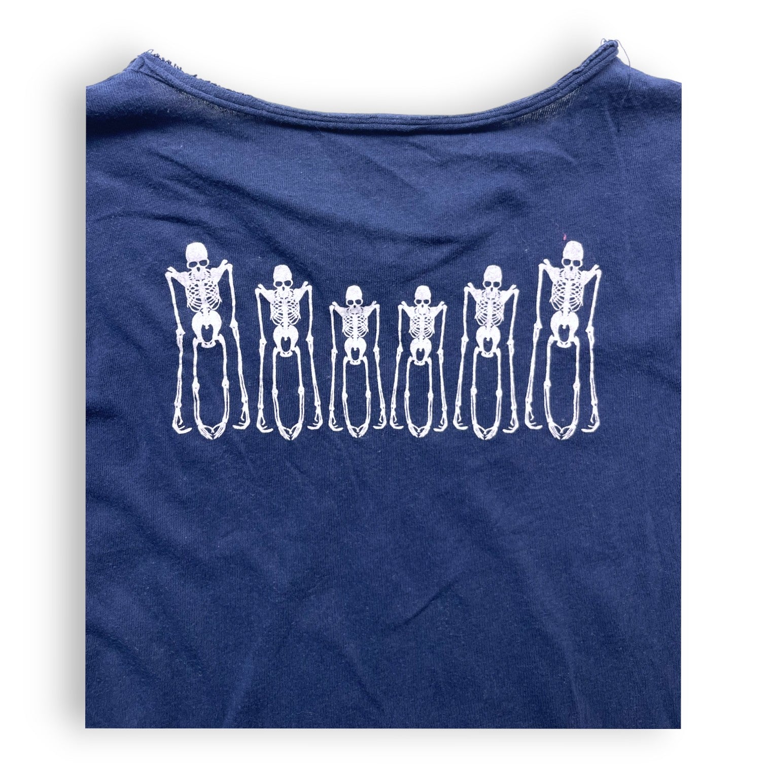 ZADIG & VOLTAIRE - Navy blue long-sleeved T-shirt with pattern on the back - 8 years