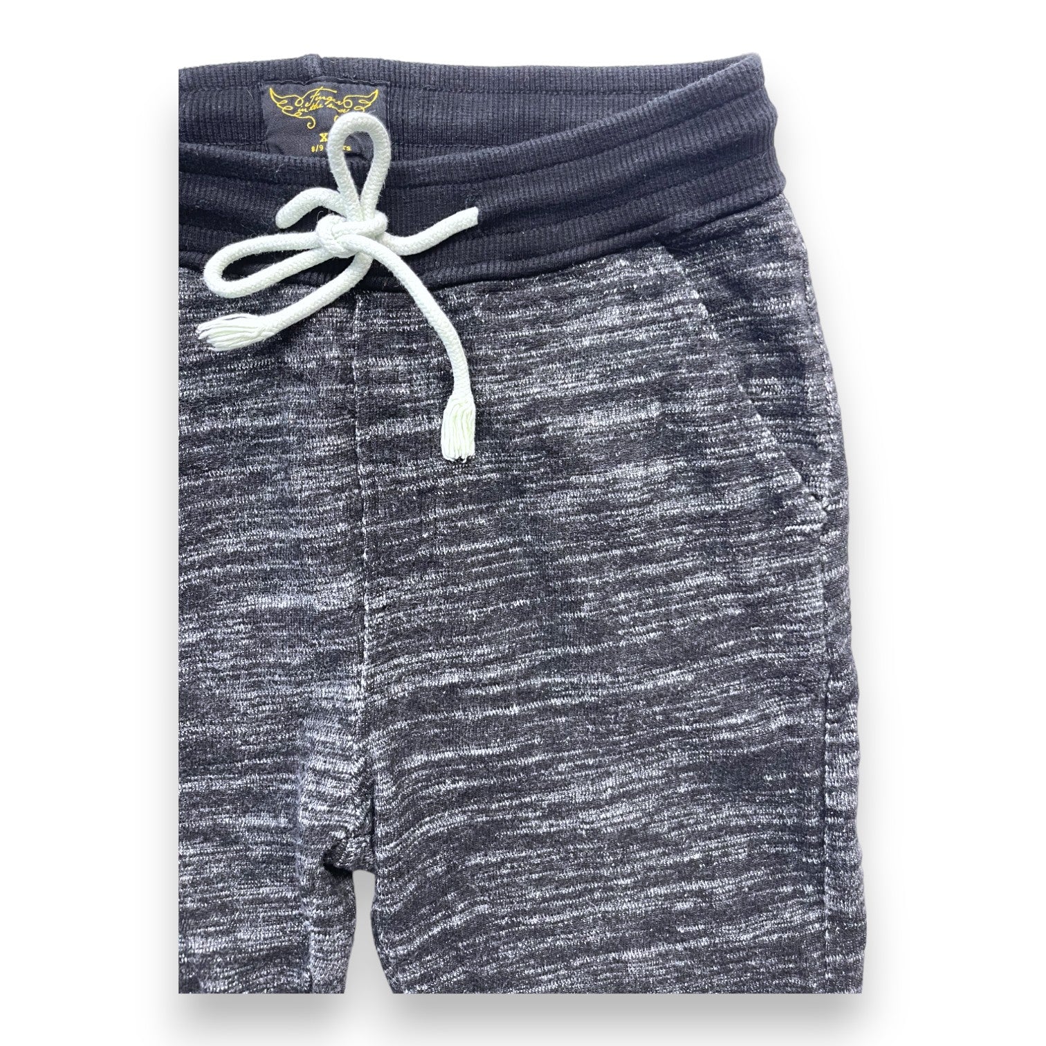 FINGER IN THE NOSE - Schwarze melierte Shorts - 8/9 Jahre