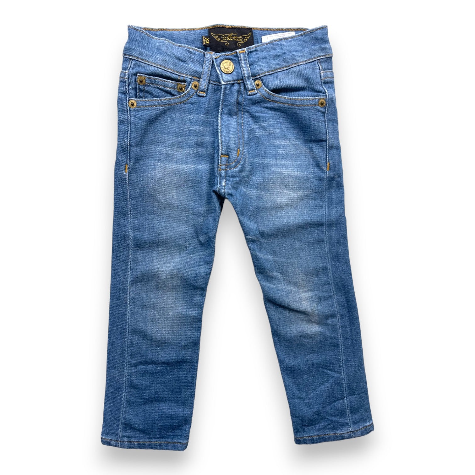 FINGER IN THE NOSE - Blaue Slim-Jeans - 12/18 Monate