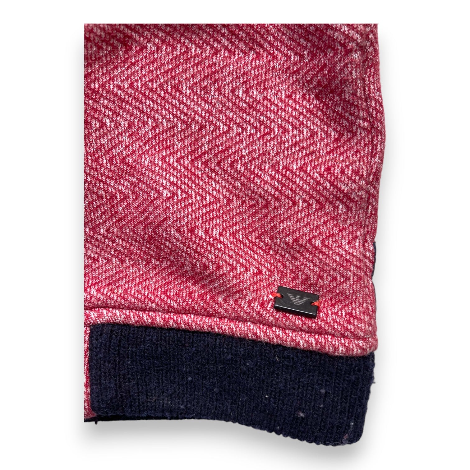 ARMANI - Red and navy blue hoodie - 4 years