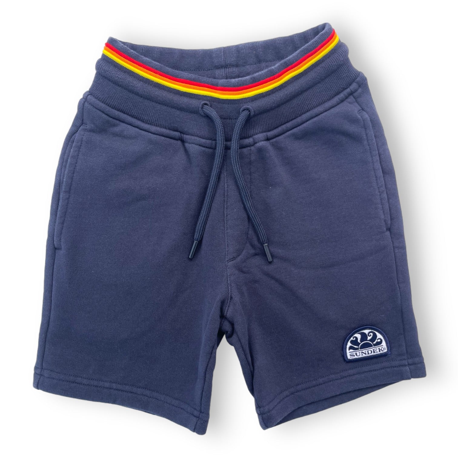 SUNDEK - Navy blue cotton fleece shorts - 2 years
