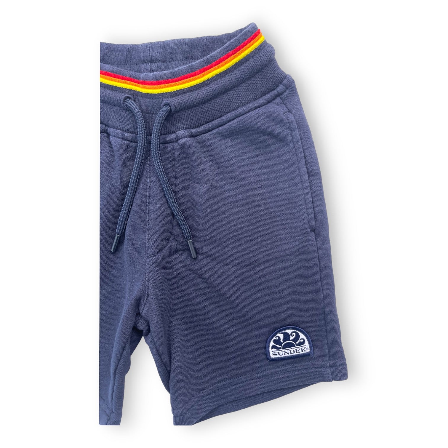 SUNDEK - Navy blue cotton fleece shorts - 2 years
