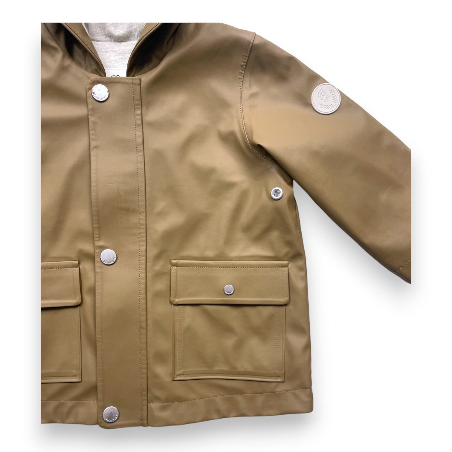 BONPOINT - Brown raincoat with hood - 18 months