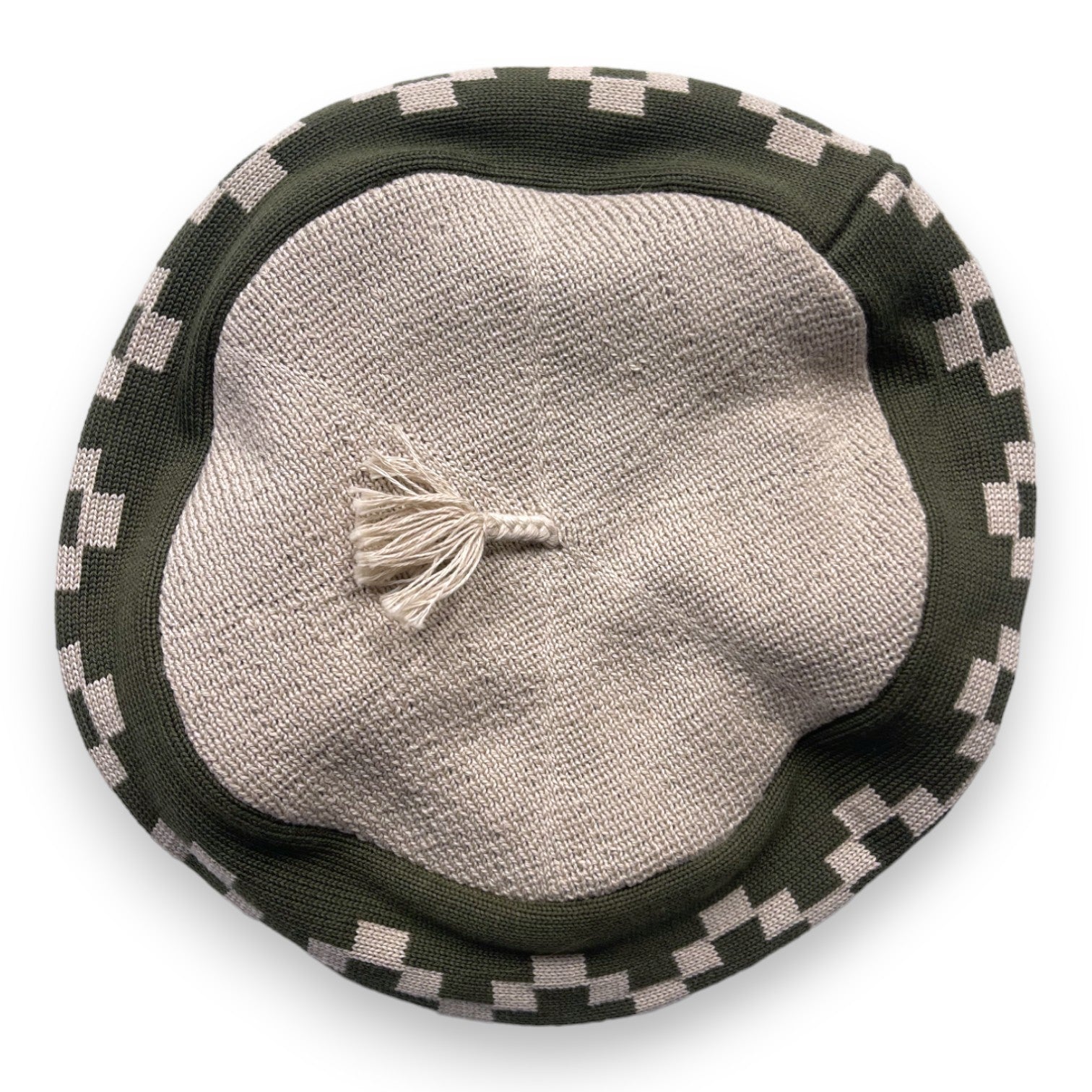 ARANDU - Béret vert et gris - Taille Unique