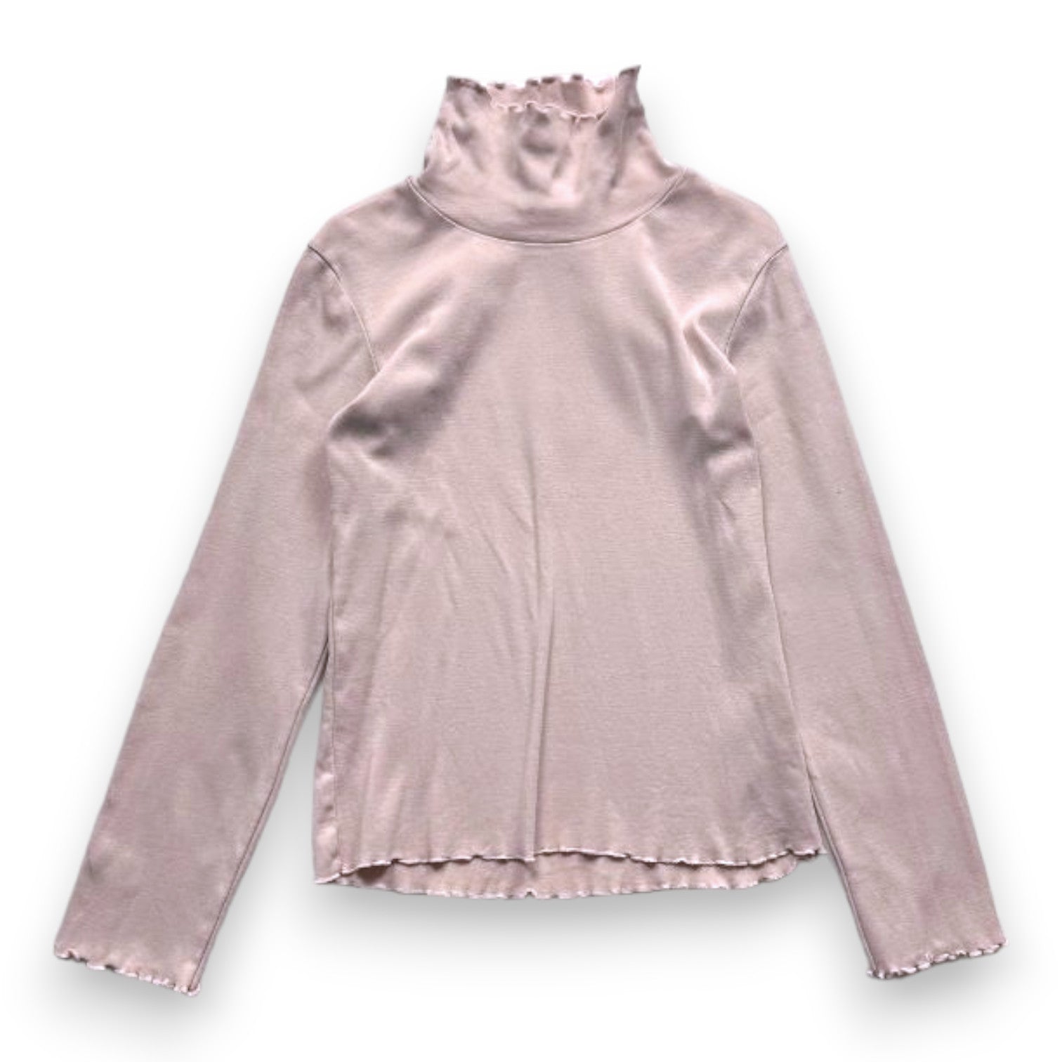 CYRILLUS - T-shirt à manches longues rose avec col roulé - 10 ans