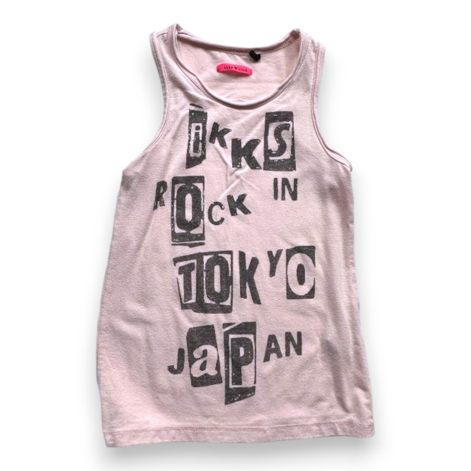 IKKS - Rosa bedrucktes Tanktop - 4 Jahre