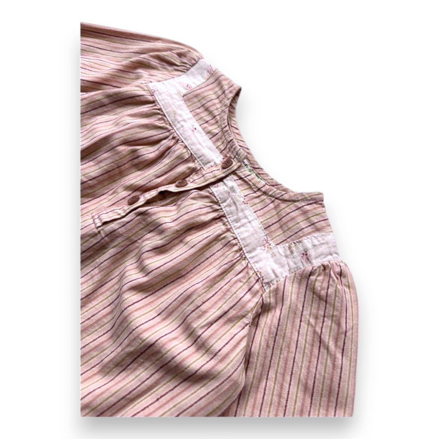 BONPOINT - Rosa gestreifte Bluse - 12 Monate