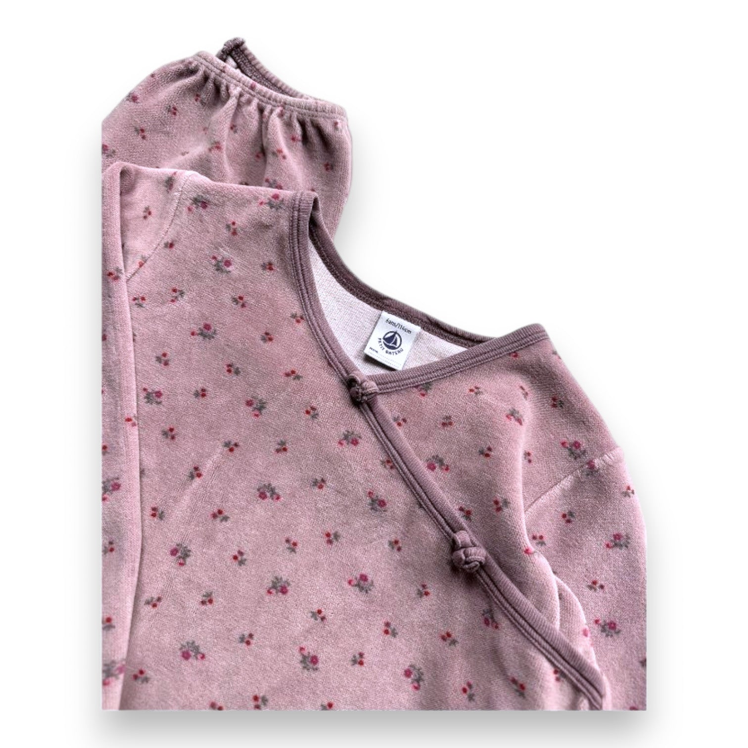 PETIT BATEAU - Lila geblümtes Pyjama-Set - 6 Jahre