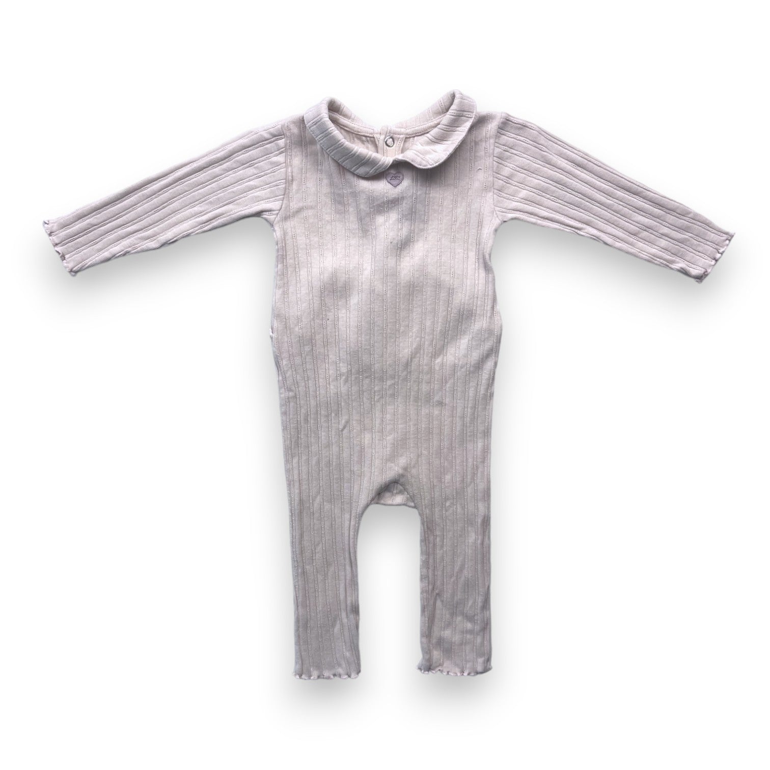 LILI GAUFRETTE - Blassrosa Strampler - 12 Monate