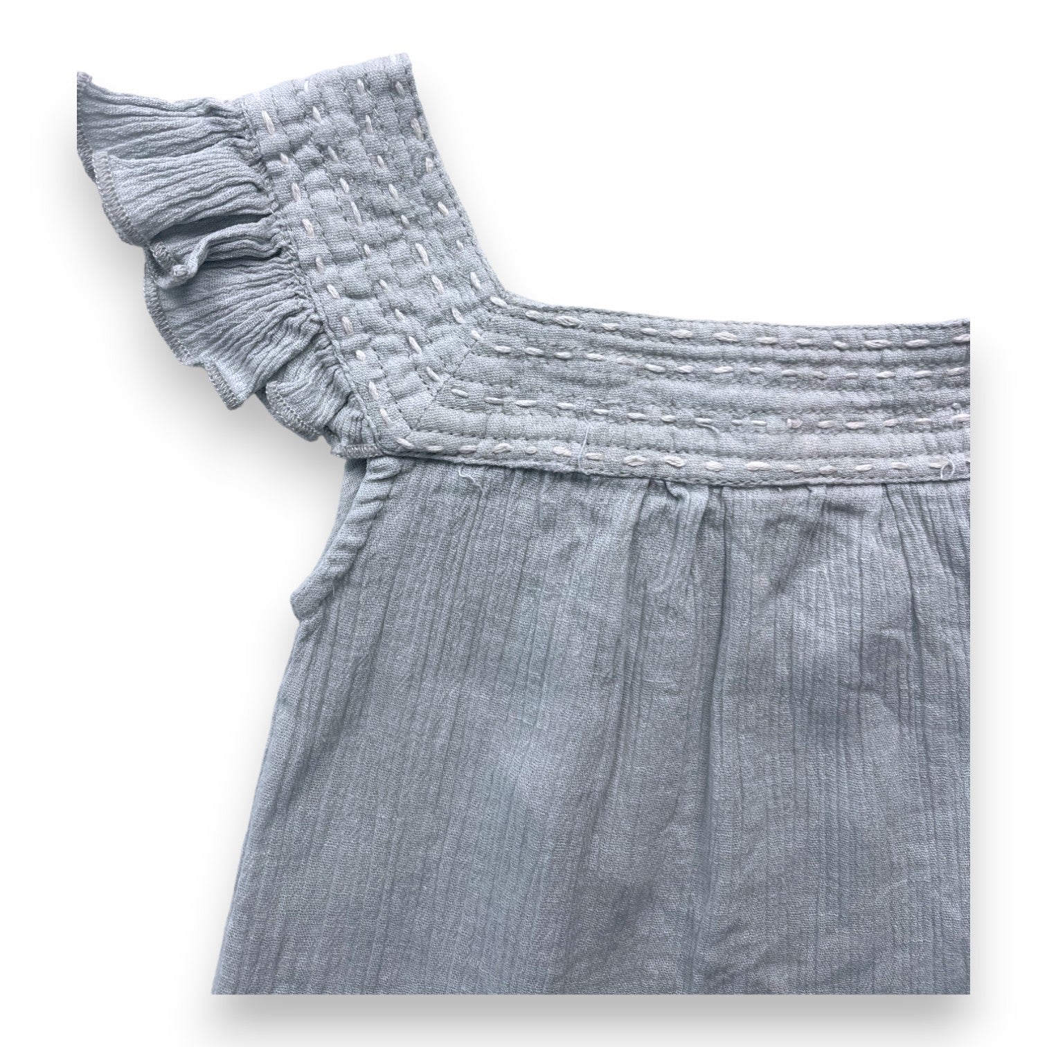 ROSE AND THE SUN - Ärmelloses türkisfarbenes Kleid - 6 Monate