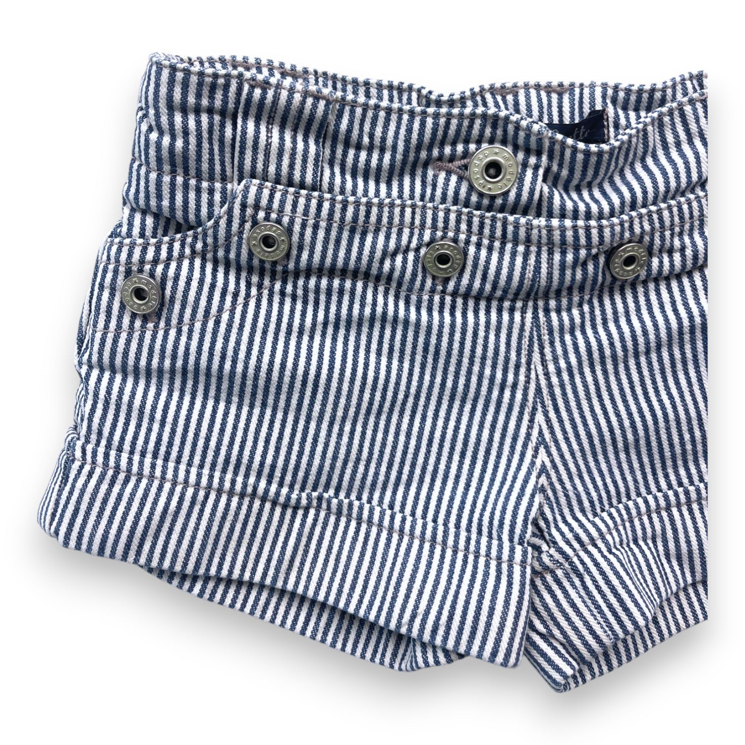 LILI GAUFRETTE - Blau-weiß gestreifte Shorts - 2 Jahre