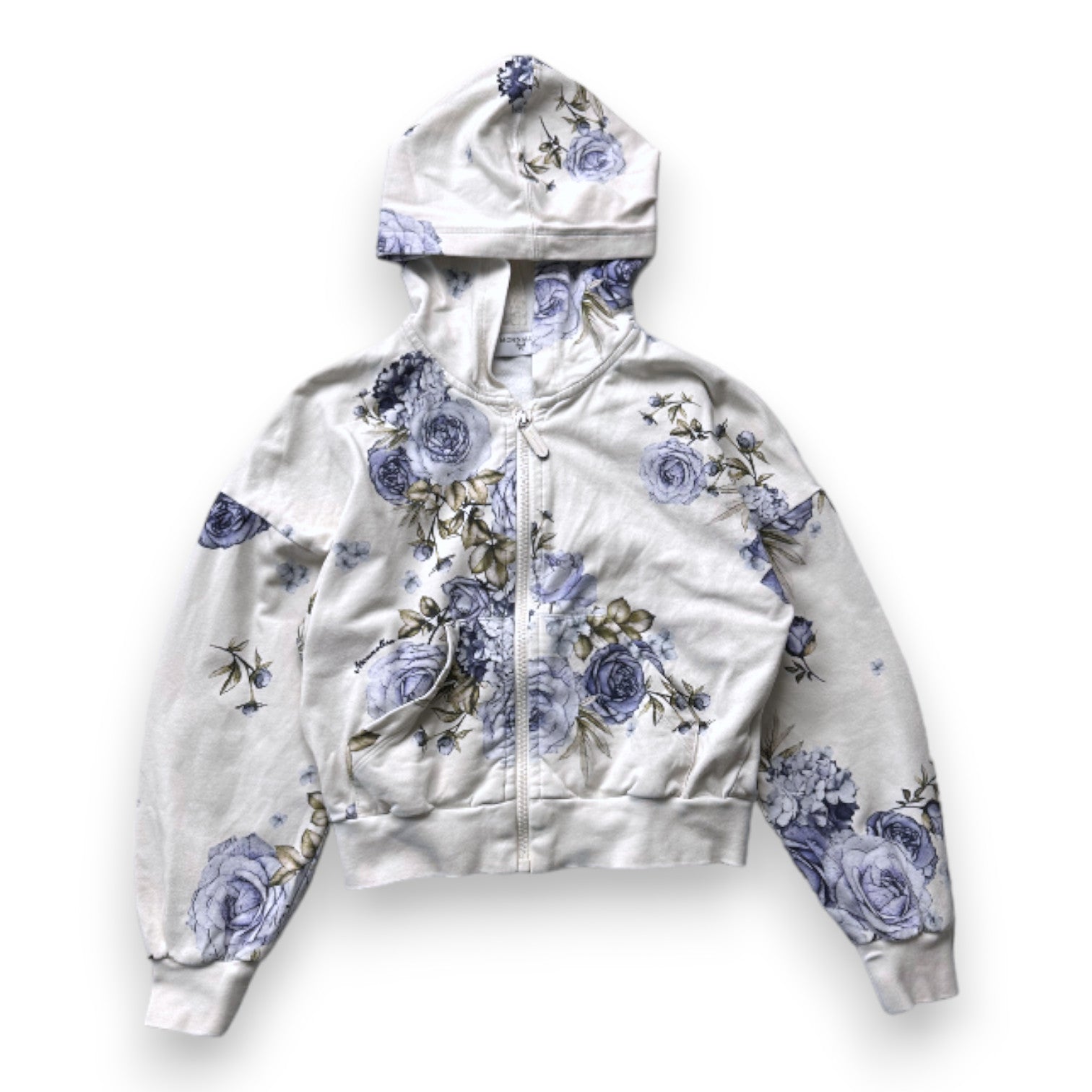 MONNALISA - Cream floral hoodie - 8 years