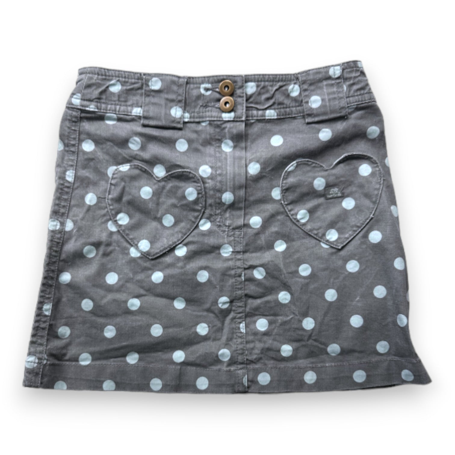 LILI GAUFRETTE - Grüner Rock mit Punkten - 6 Jahre