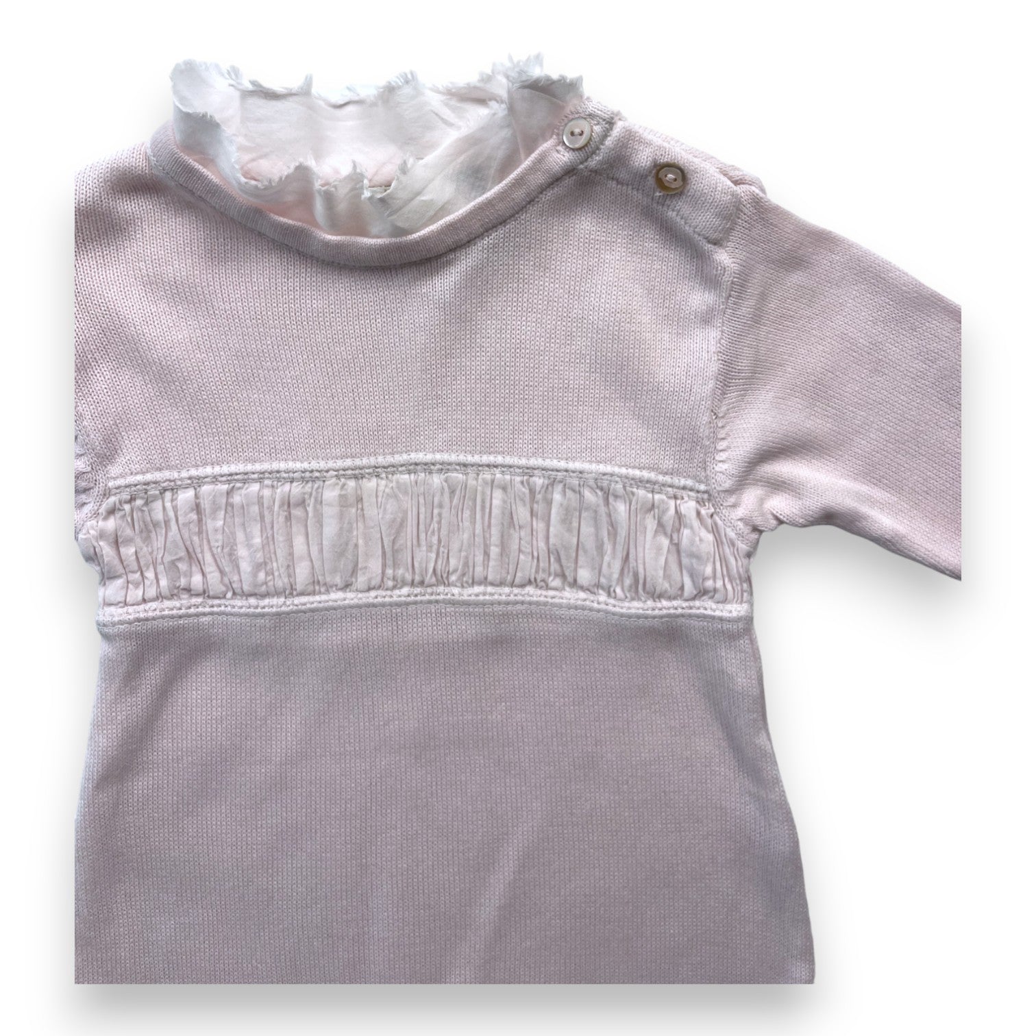 IKKS - Rosa Rüschenkleid - 6 Monate