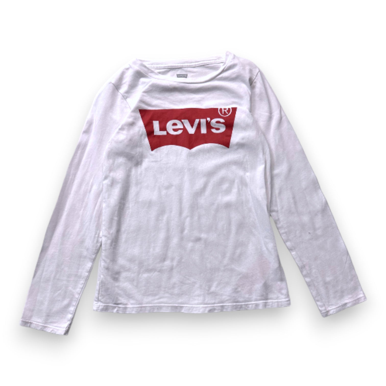 LEVI'S - T-shirt à manches longues blanc avec imprimé "Levi's" - 8 ans
