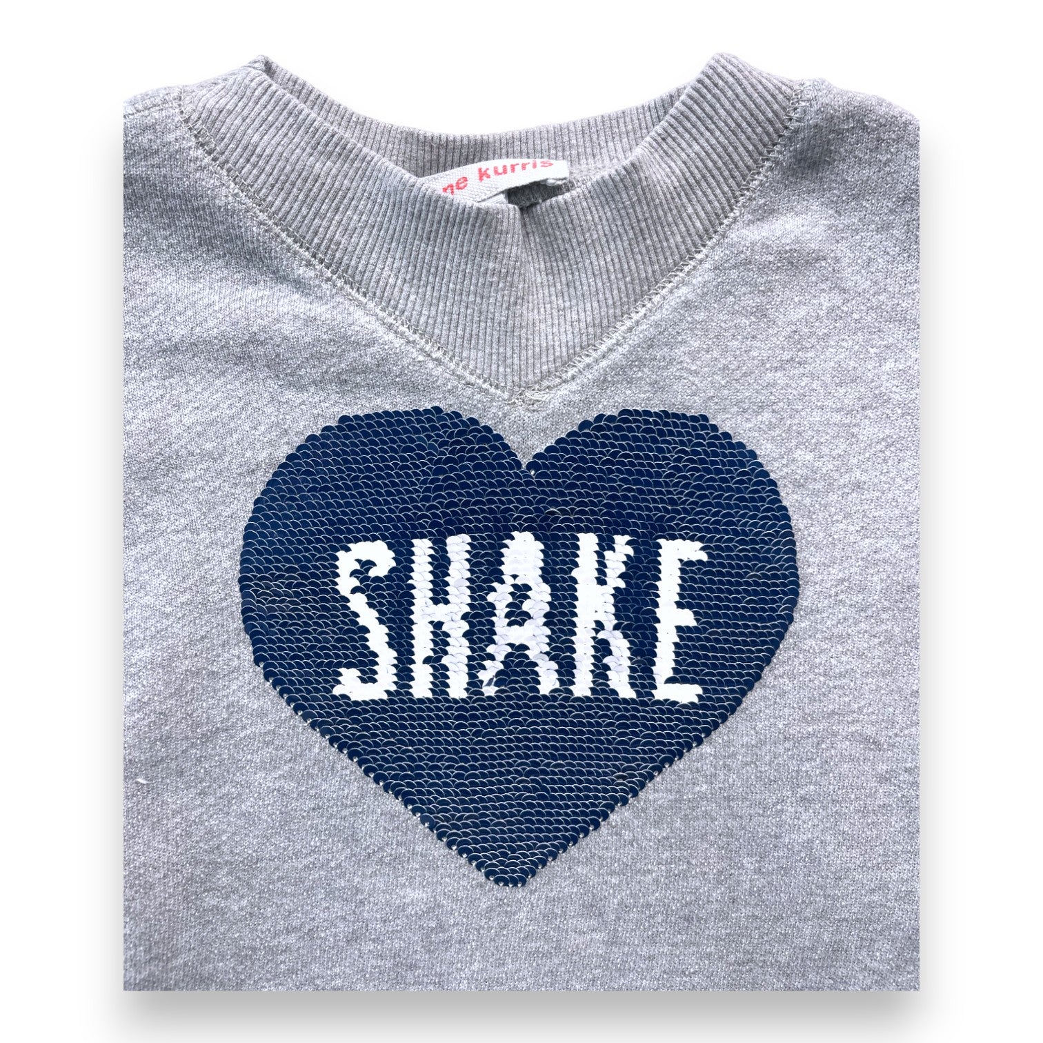 ANNE KURRIS - Graues Sweatshirt mit Wendepailletten - 4 Jahre