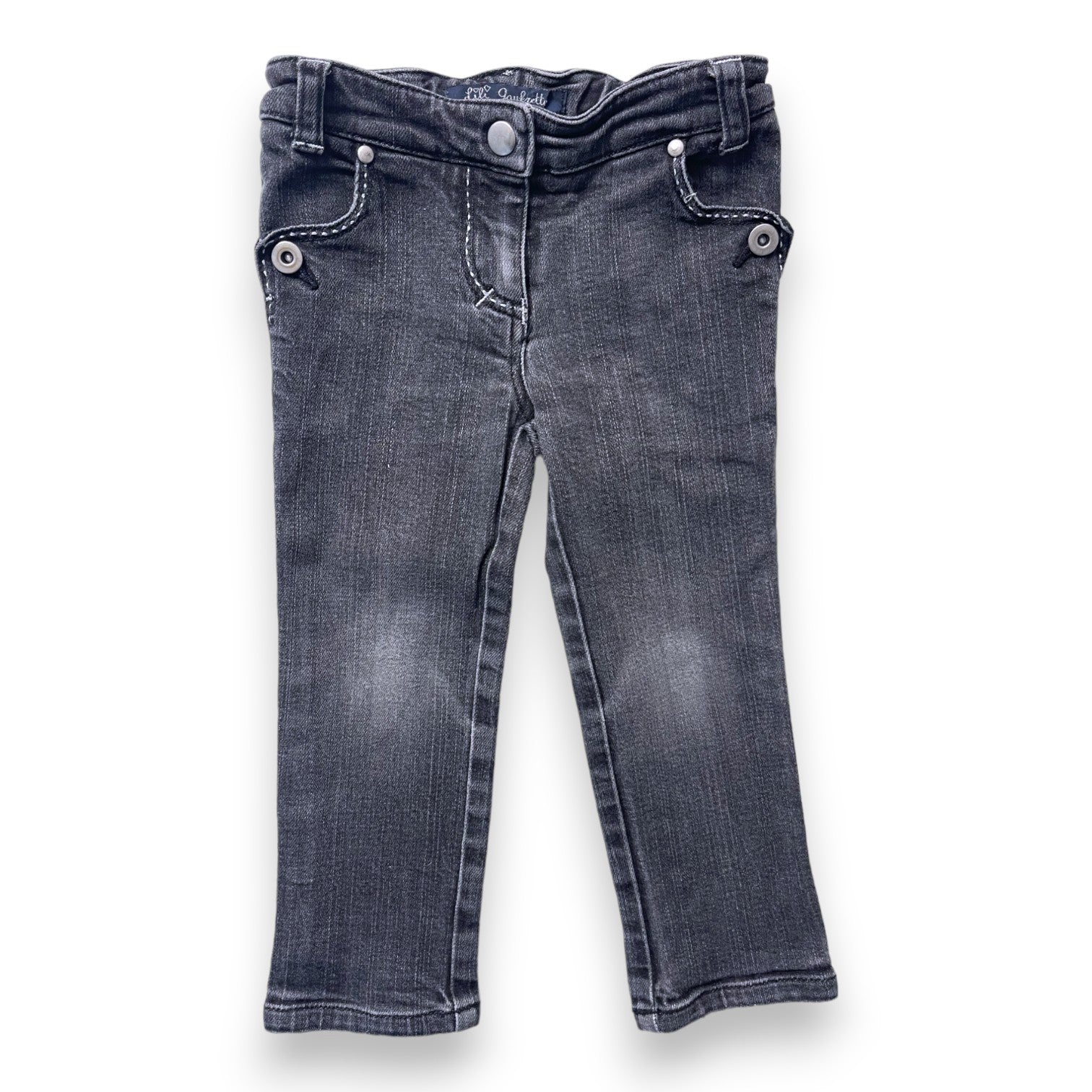 LILI GAUFRETTE - Graue Slim-Jeans - 2 Jahre
