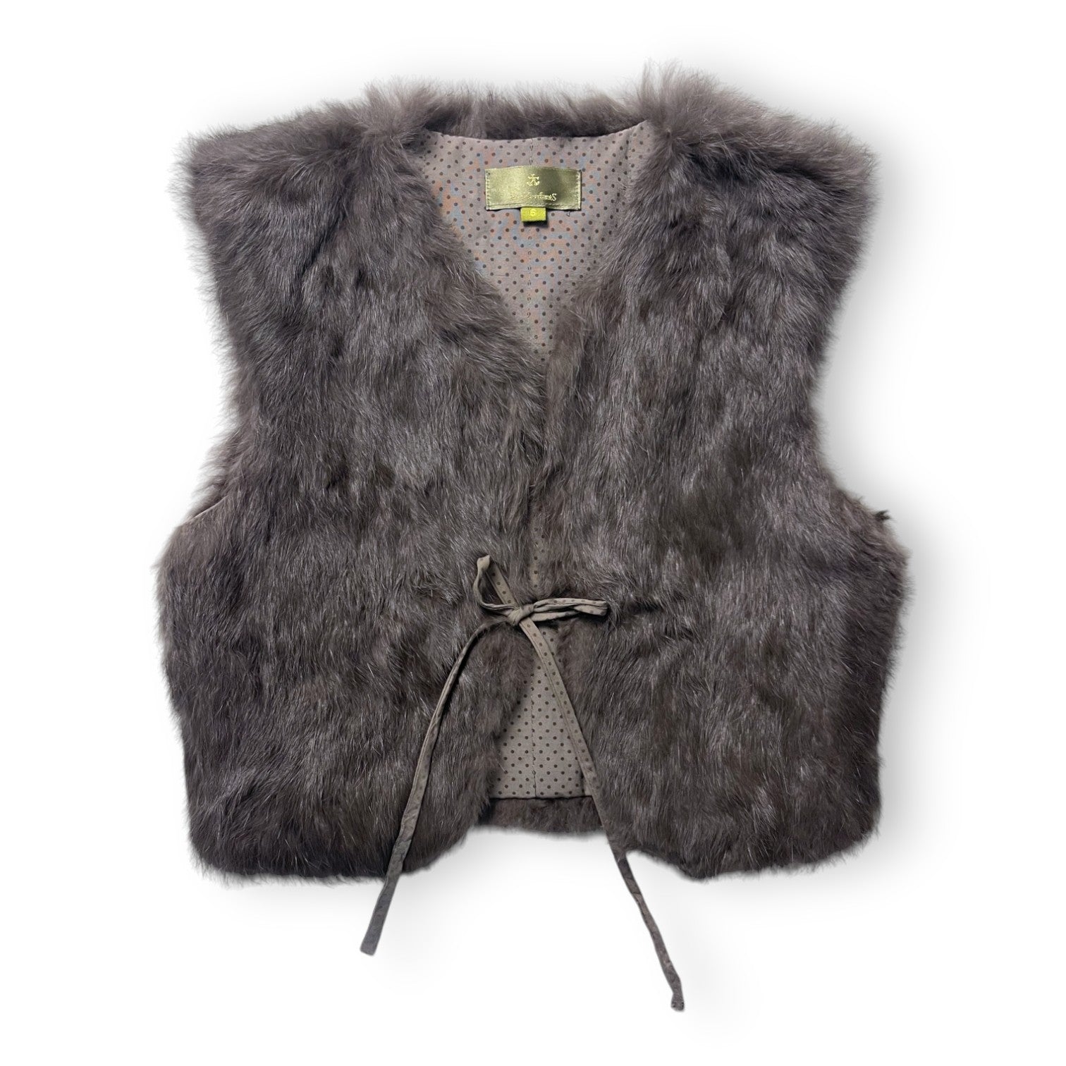 TROIZENFANTS Fourrure de lapin sans manches 6 ans