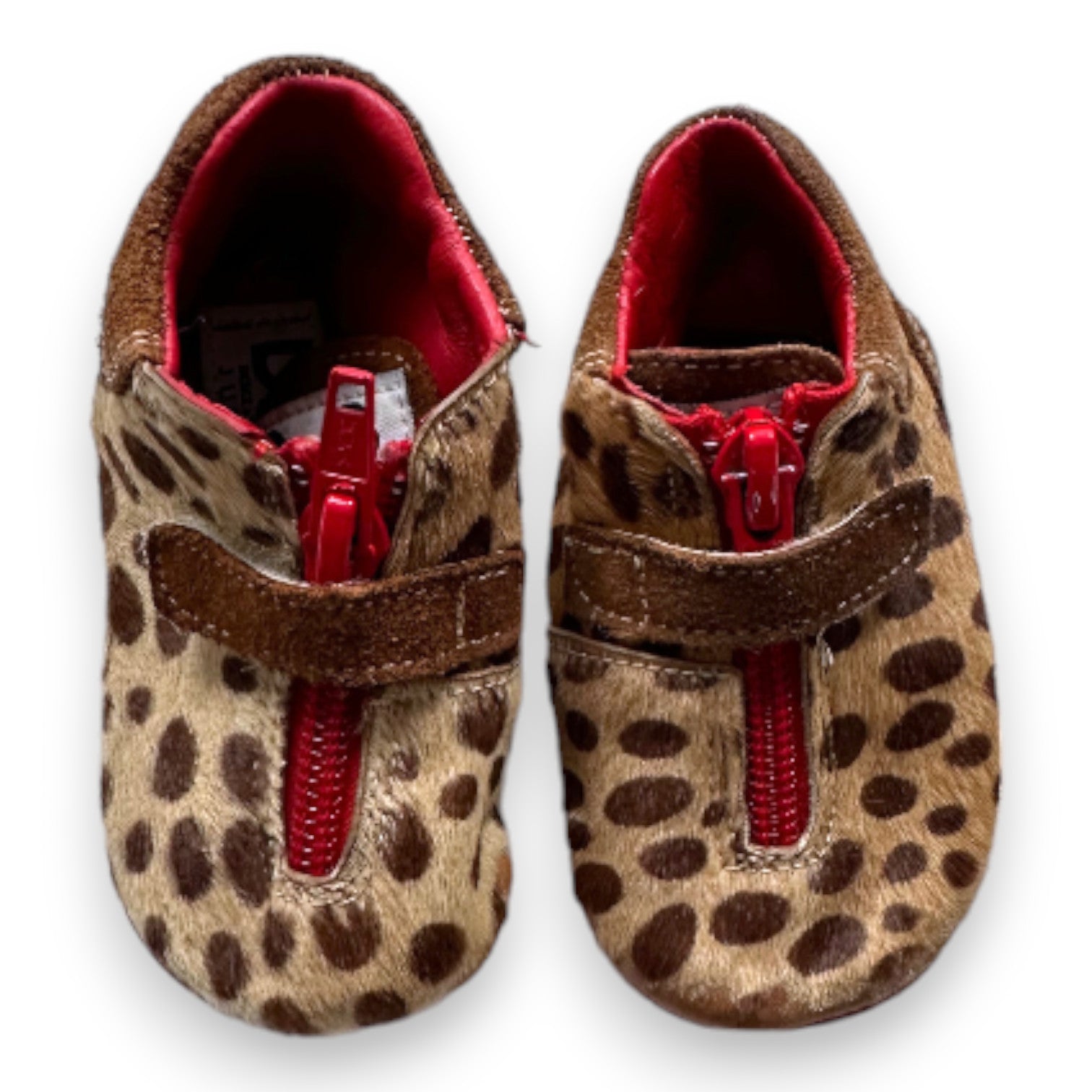 DOLCE & GABBANA - Chaussons marrons et rouges - 18