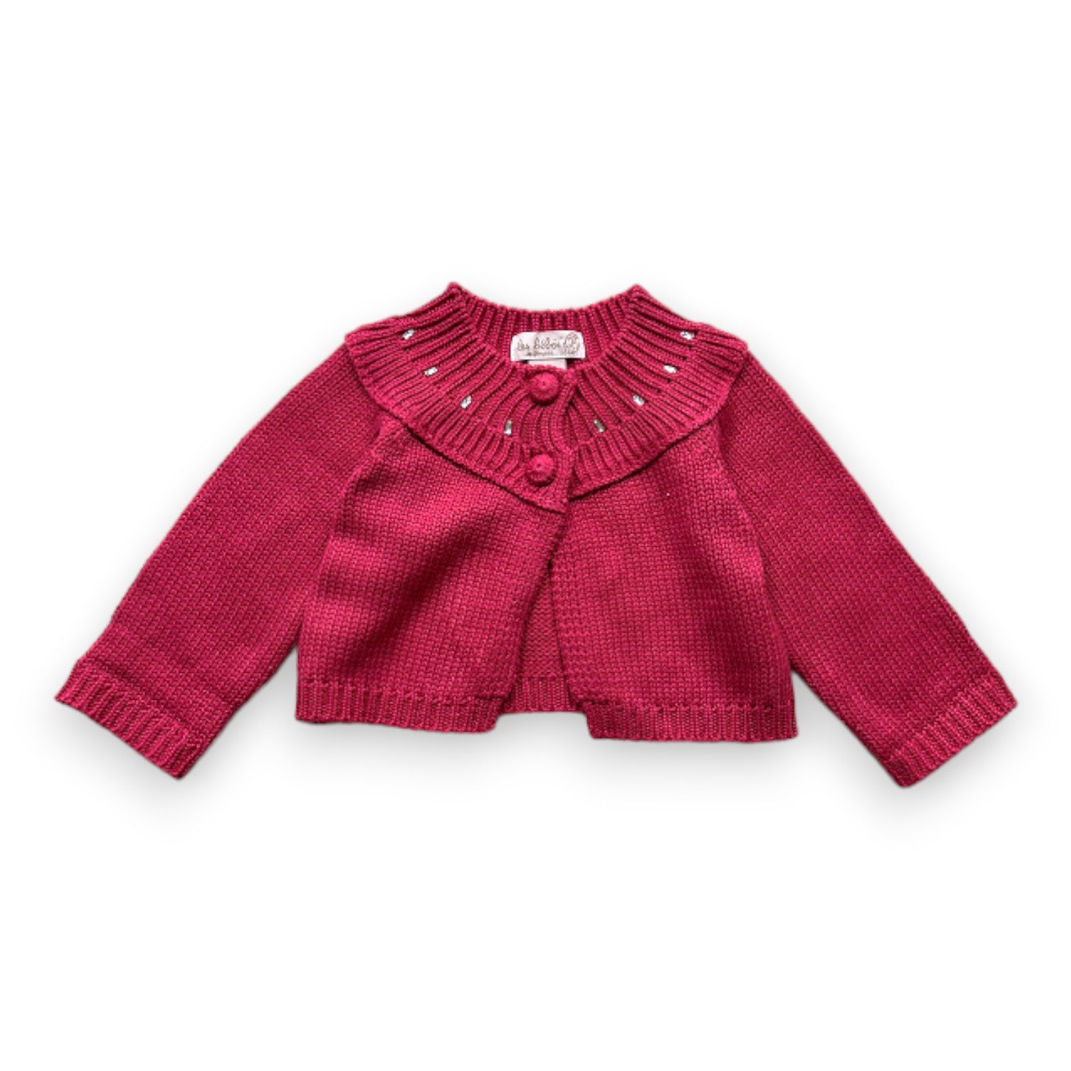 FLORIANE'S BABIES - Pink cardigan with sparkles - 12 months