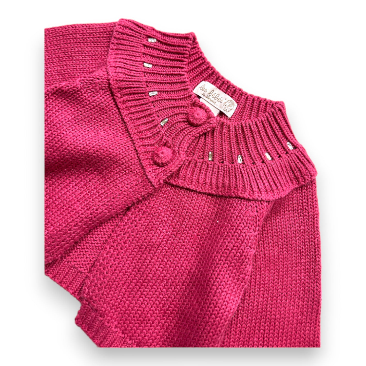 FLORIANE'S BABIES - Pink cardigan with sparkles - 12 months