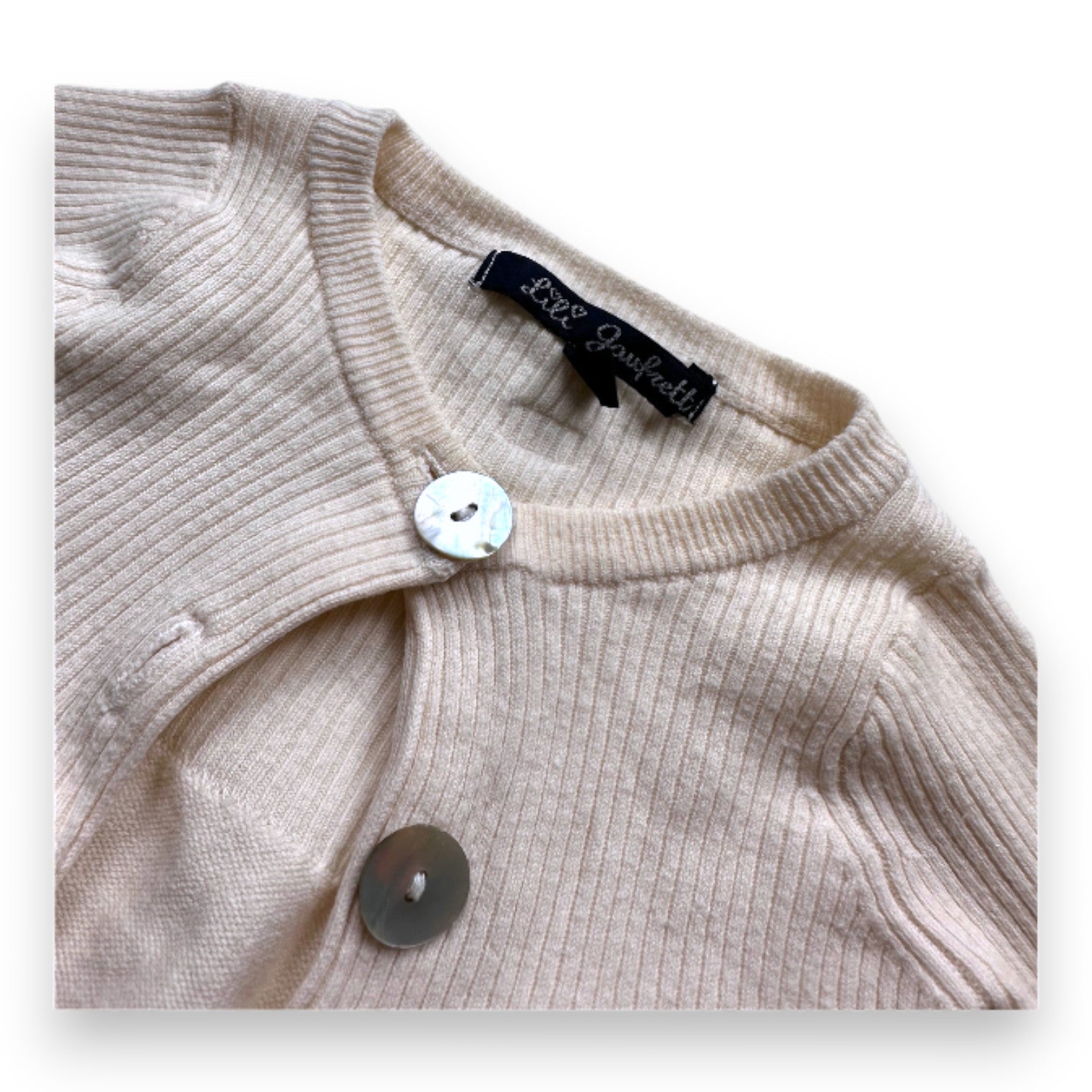 LILI GAUFRETTE - Cremefarbene Strickjacke - 3 Monate