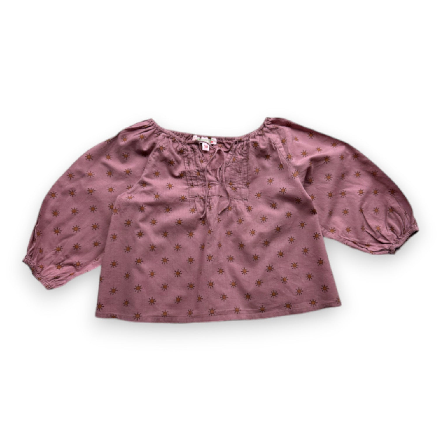 BONPOINT - Purple blouse with sun print - 18 months